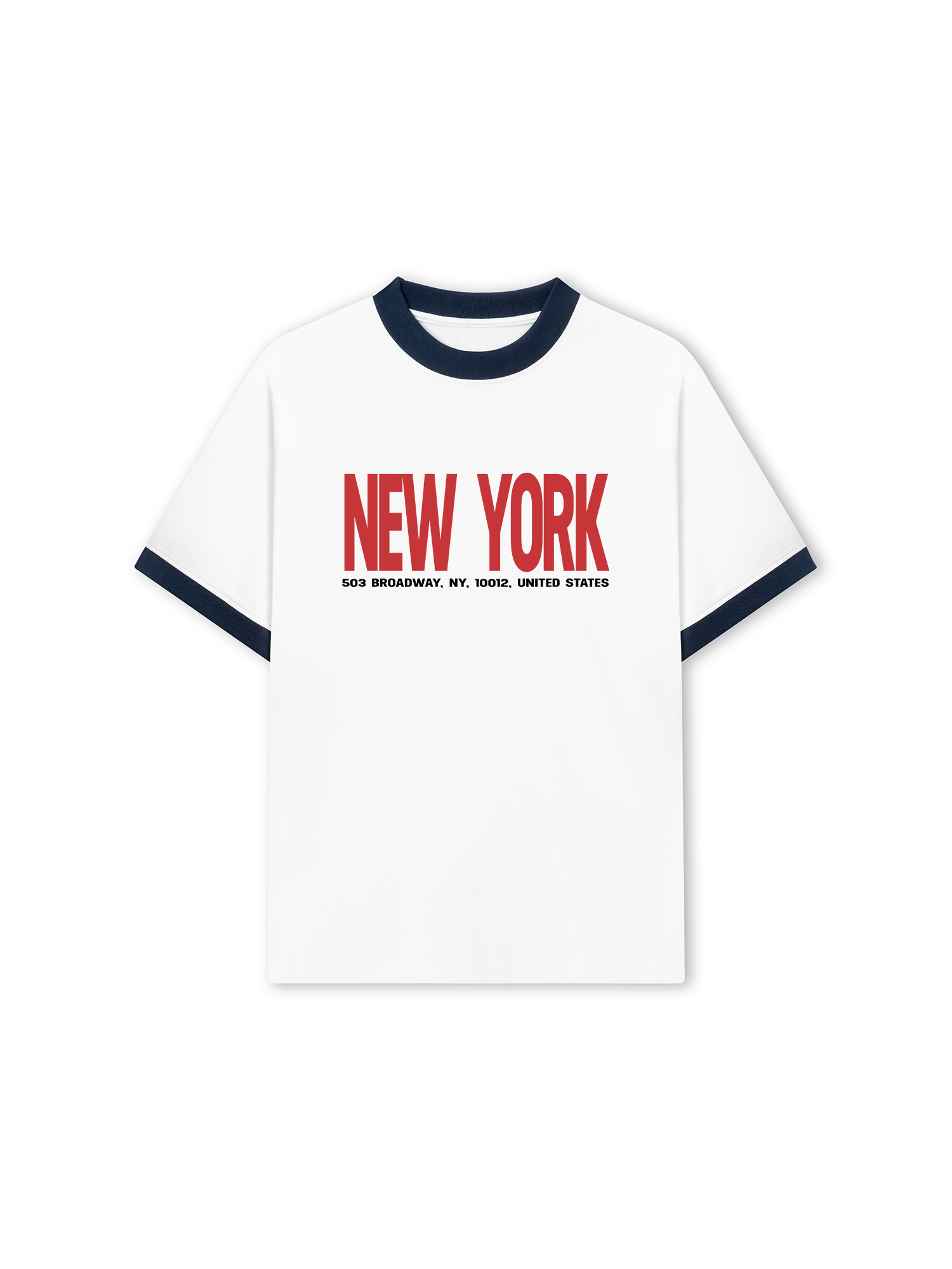 Áo Thun Ringer Relaxed Fit City New York