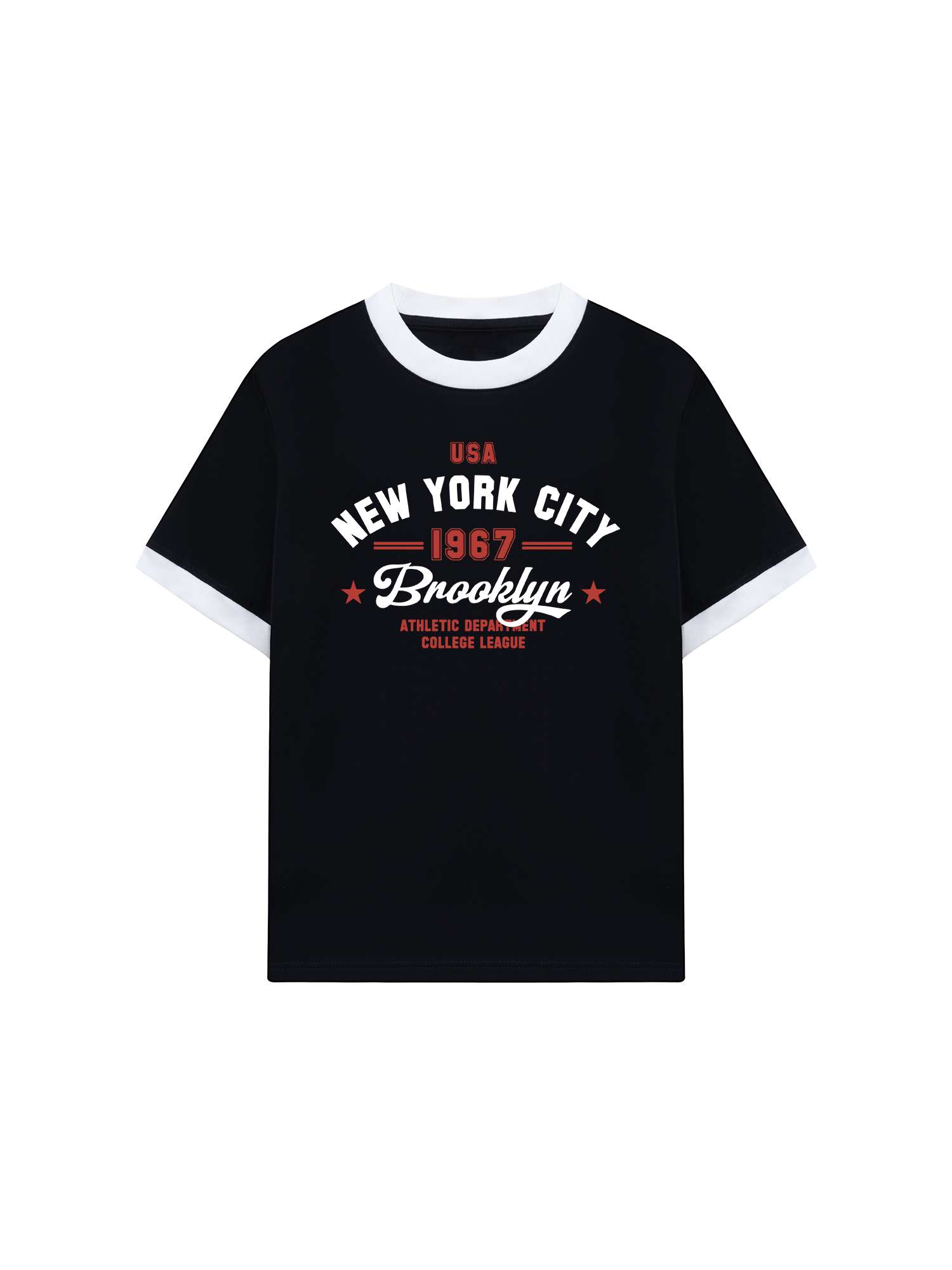 Áo Thun Ringer Relaxed Fit City USA New York City