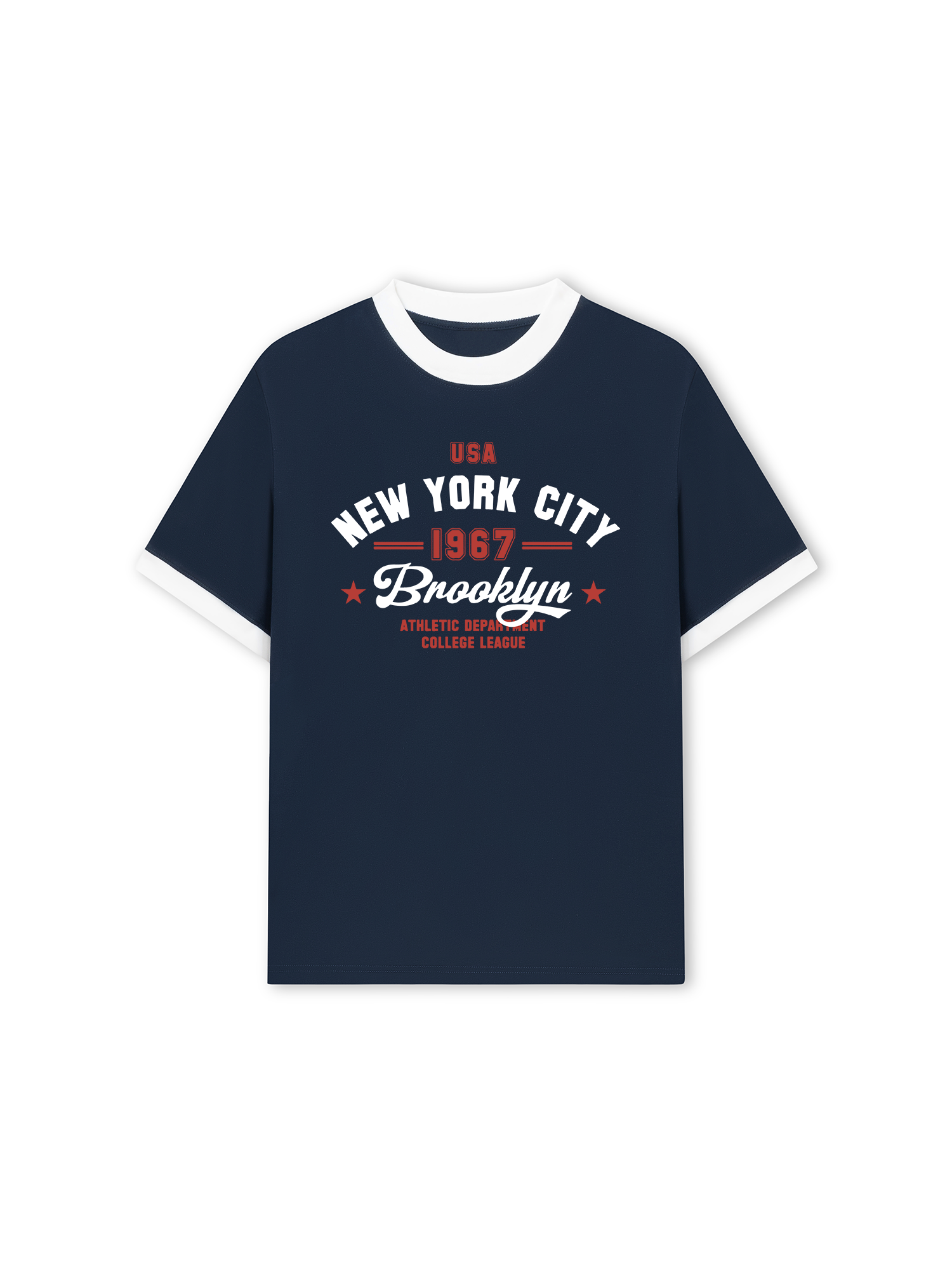 Áo Thun Ringer Relaxed Fit City USA New York City