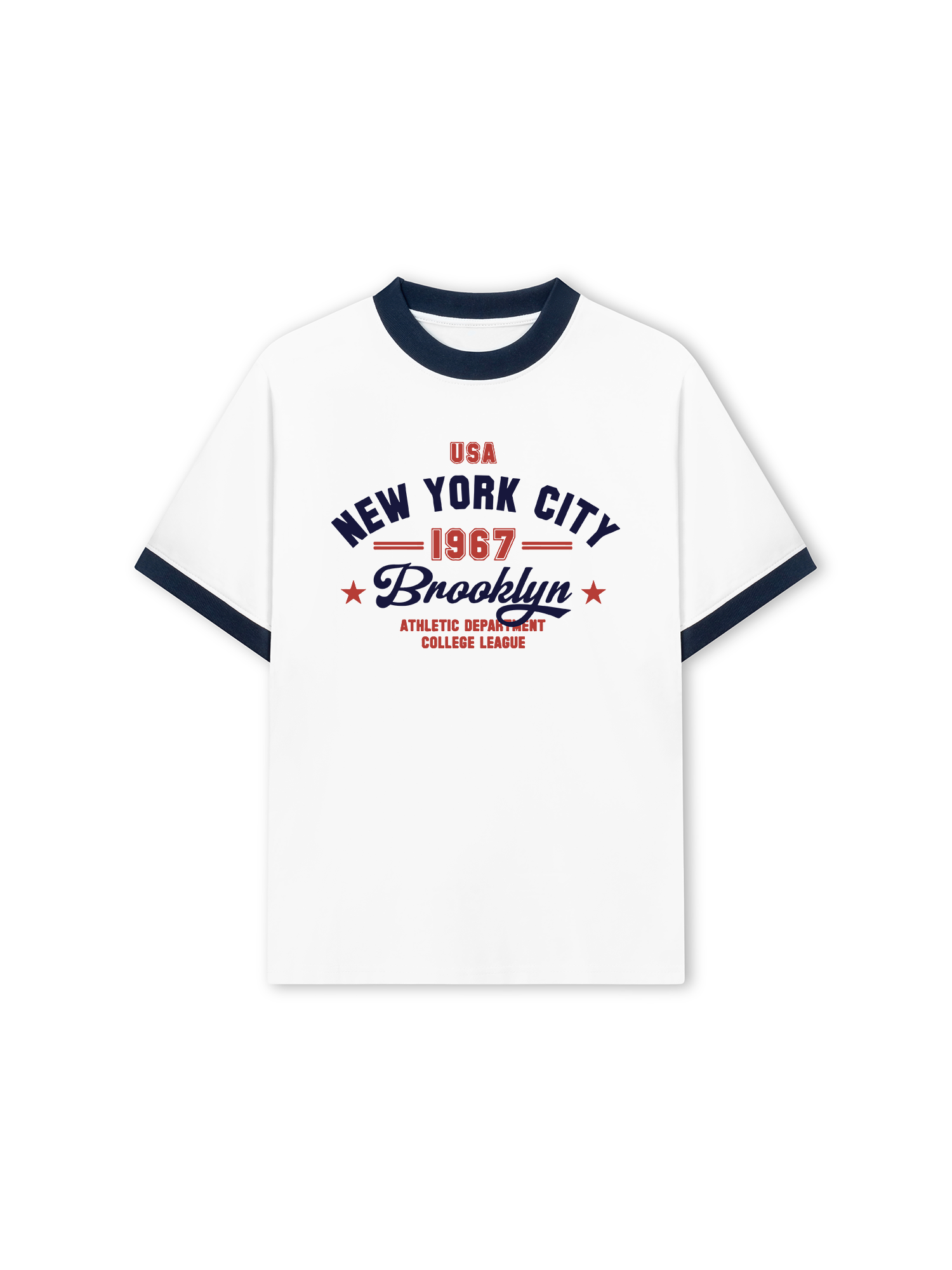 Áo Thun Ringer Relaxed Fit City USA New York City