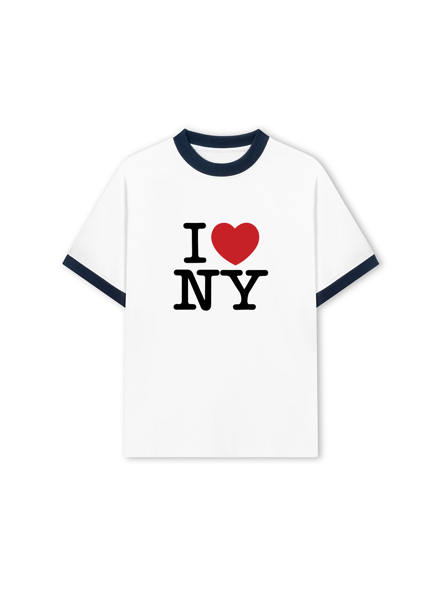Áo Thun Ringer Relaxed Fit City I Love NY