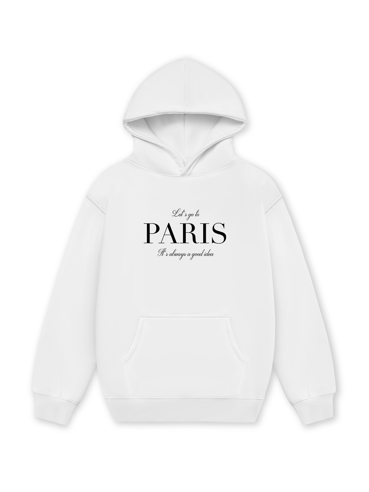 Áo Hoodie Nỉ Hai Da City Let's go to Paris