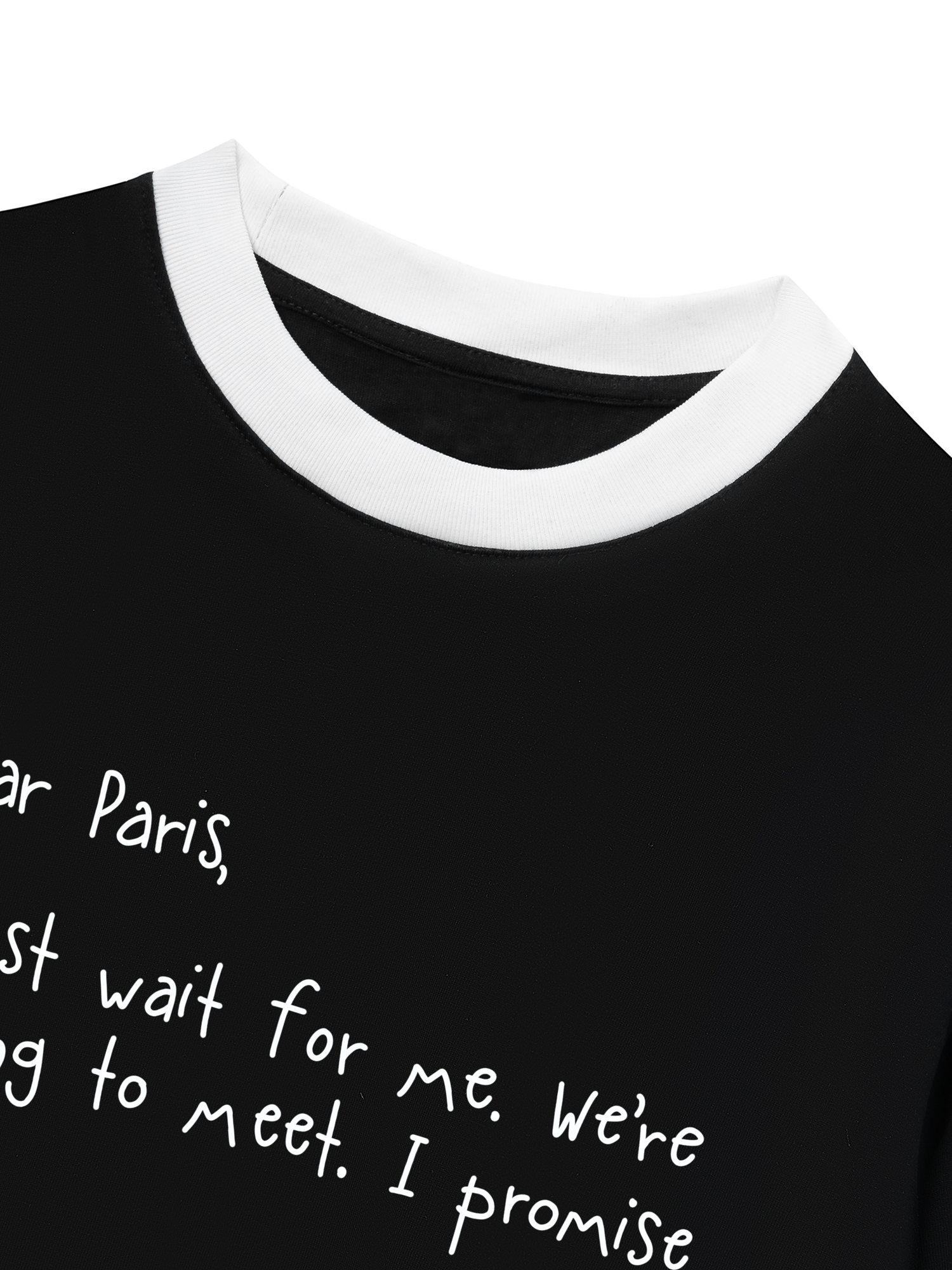 Áo Thun Ringer Relaxed Fit City Dear Paris