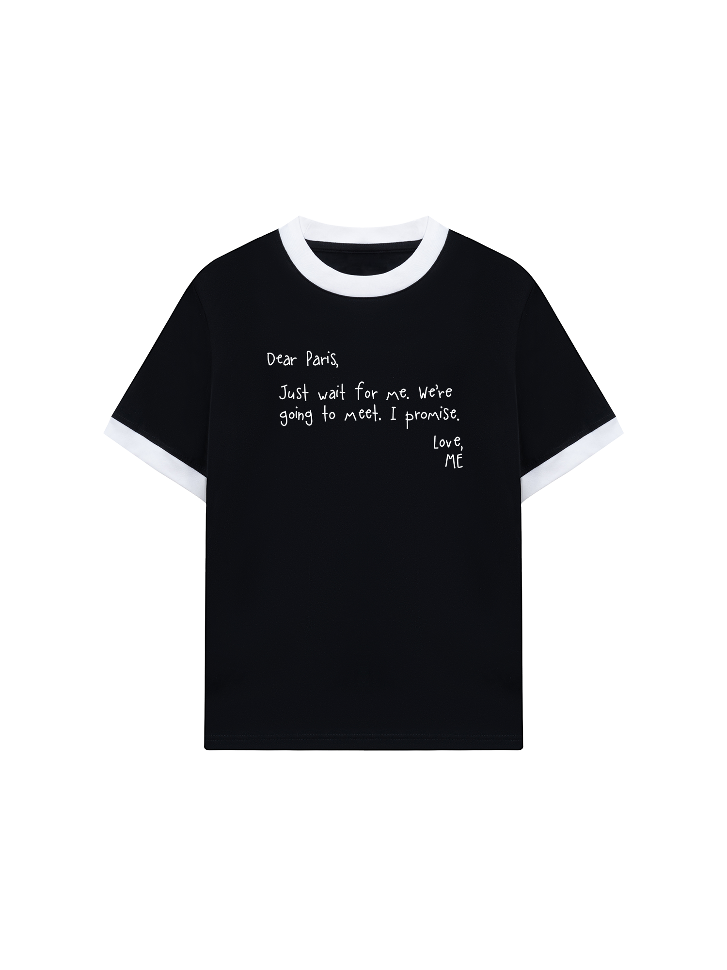 Áo Thun Ringer Relaxed Fit City Dear Paris
