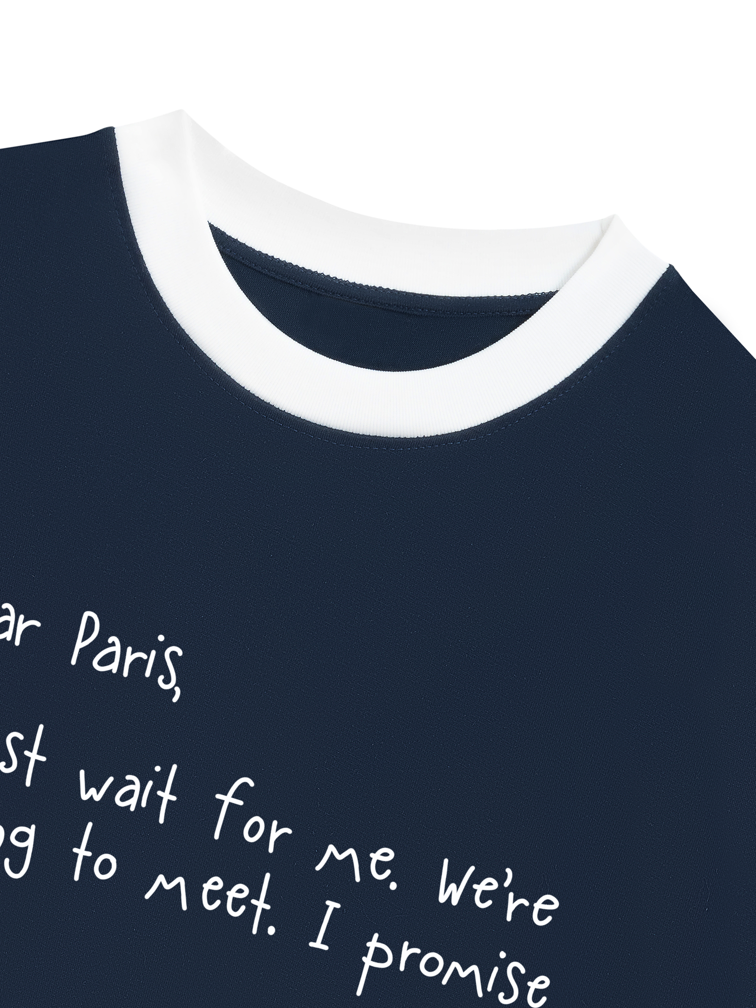 Áo Thun Ringer Relaxed Fit City Dear Paris