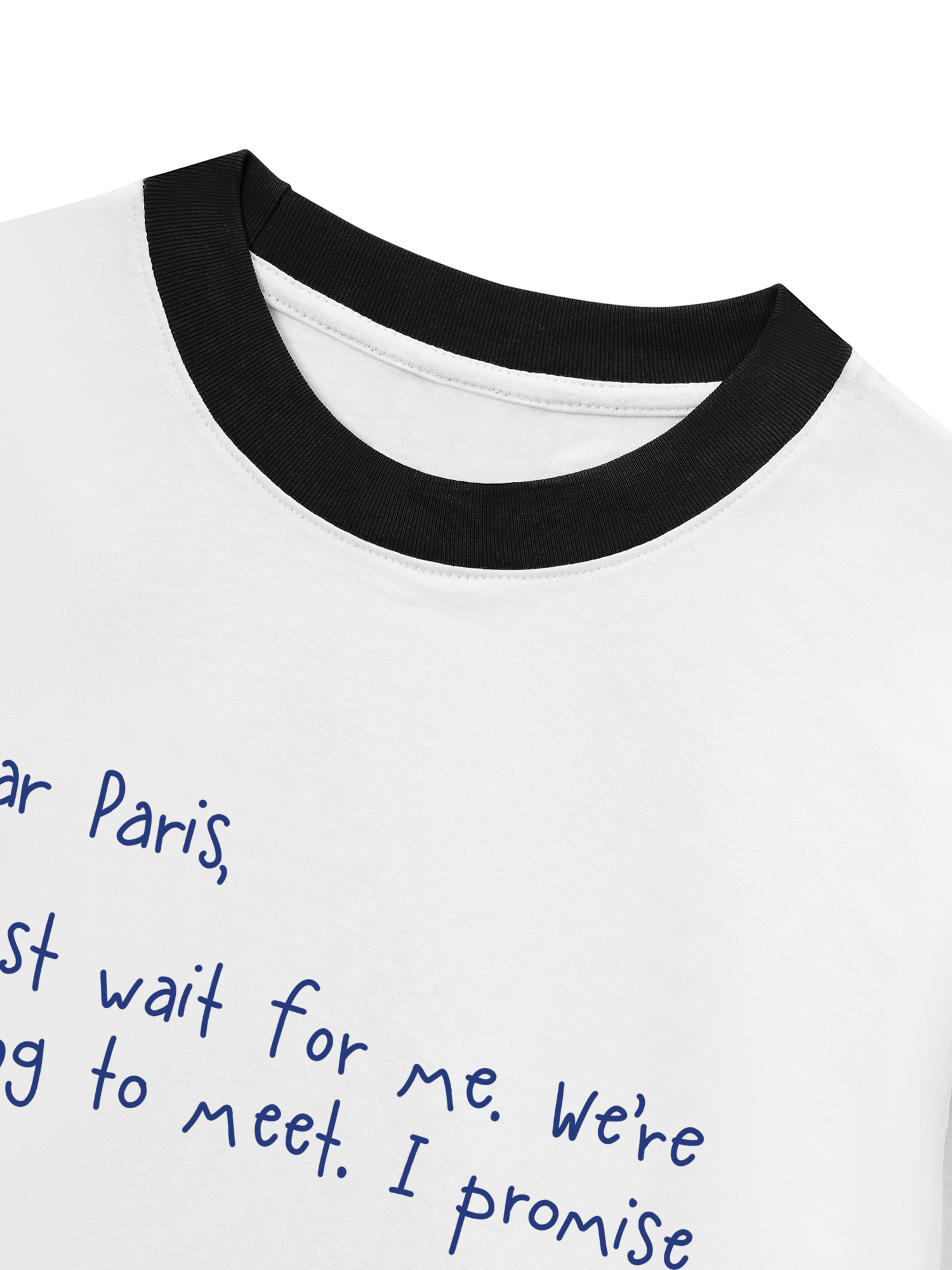 Áo Thun Ringer Relaxed Fit City Dear Paris