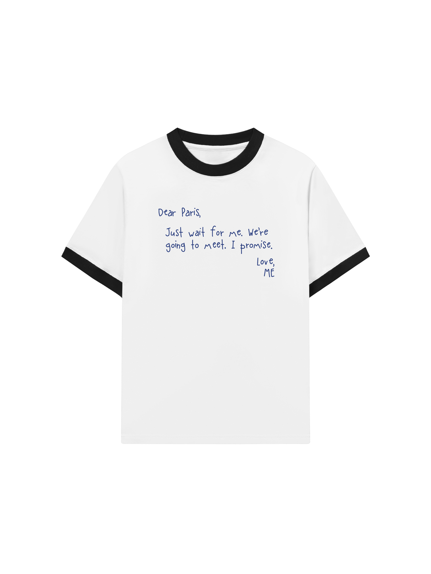 Áo Thun Ringer Relaxed Fit City Dear Paris