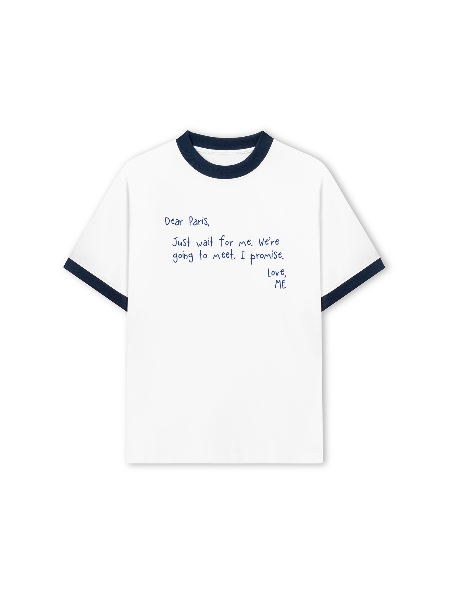 Áo Thun Ringer Relaxed Fit City Dear Paris