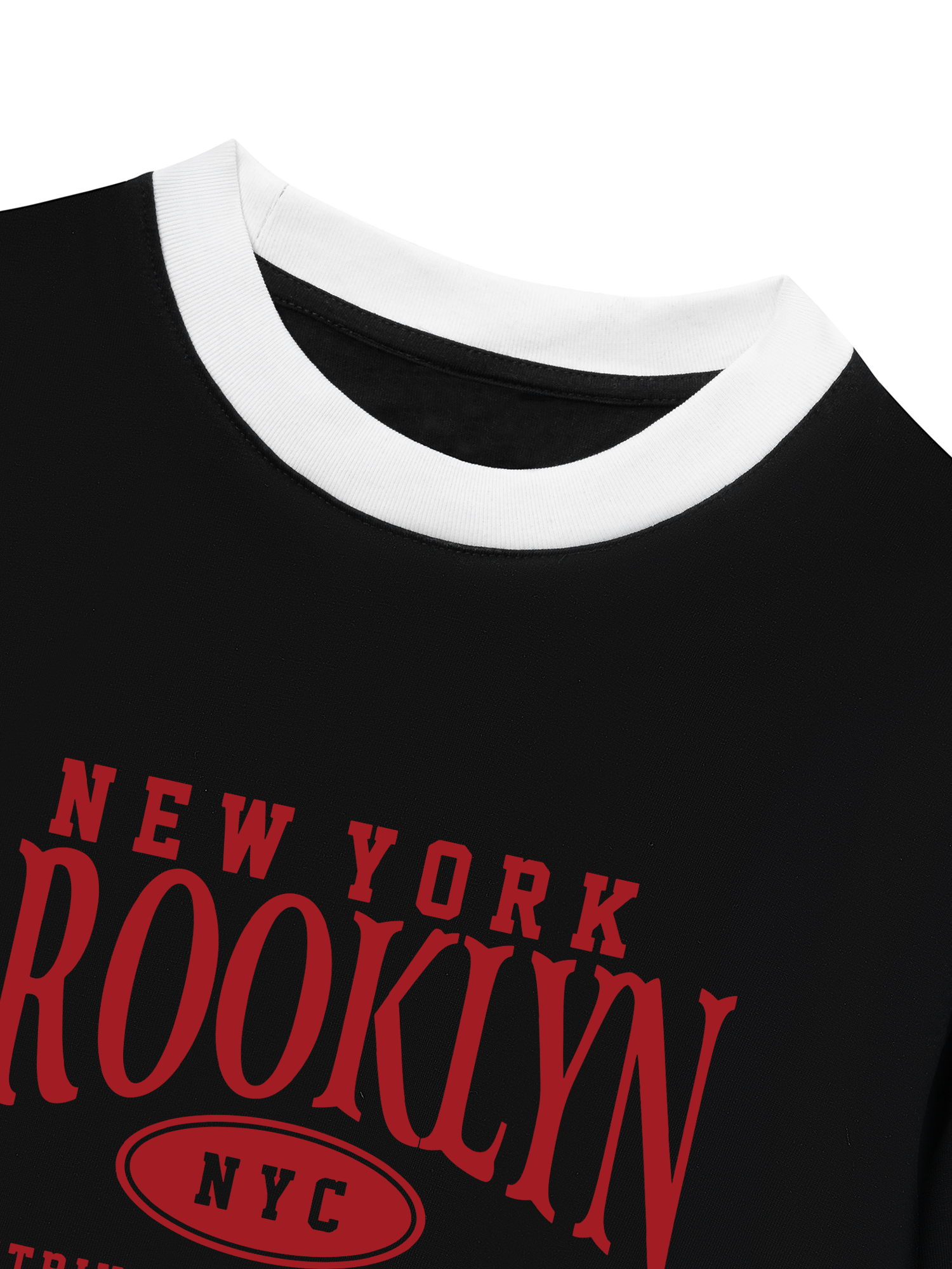 Áo Thun Ringer Relaxed Fit City New York Brooklyn