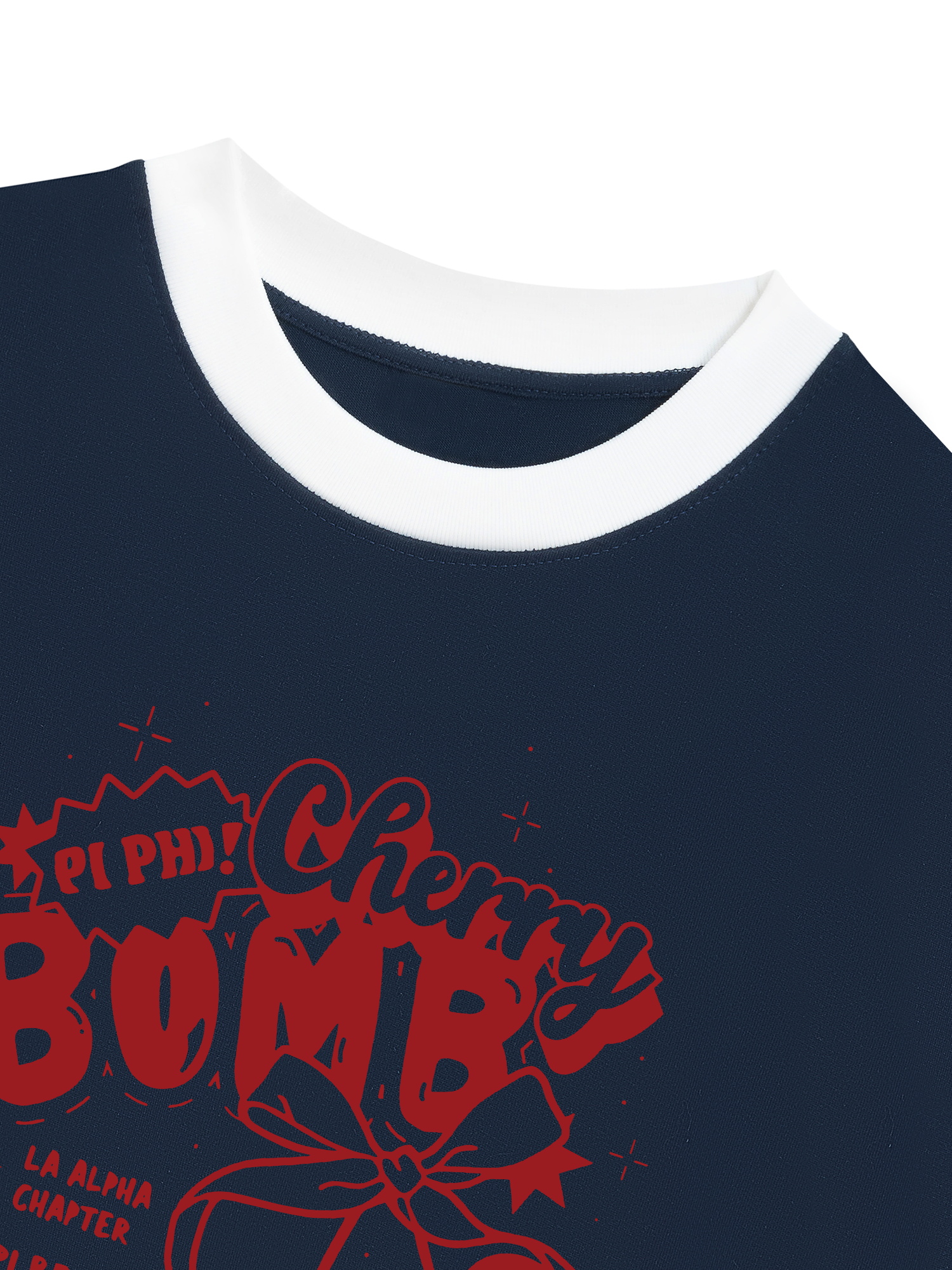 Áo Thun Ringer Relaxed Fit Tropical Cherry Bomb