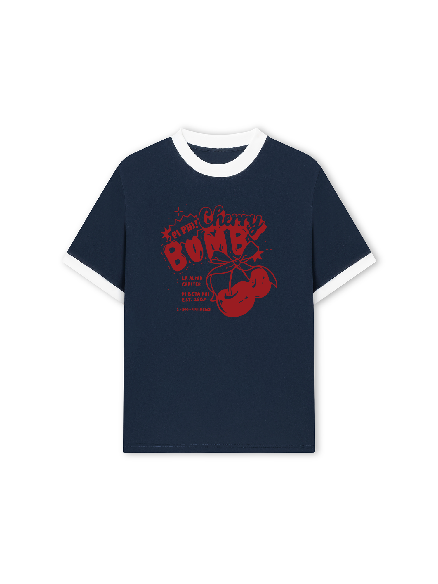 Áo Thun Ringer Relaxed Fit Tropical Cherry Bomb