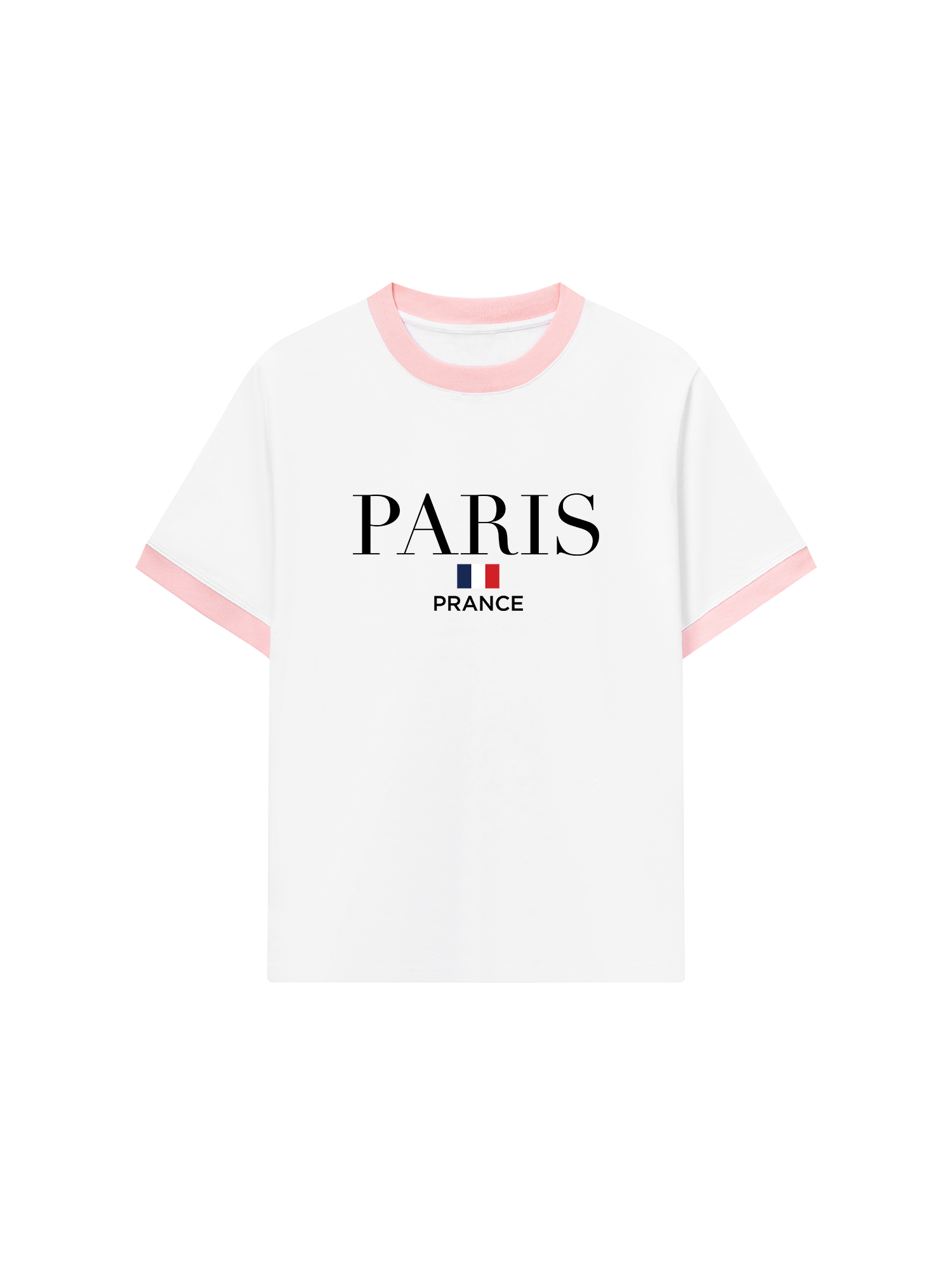 Áo Thun Ringer Relaxed Fit City Paris Prance