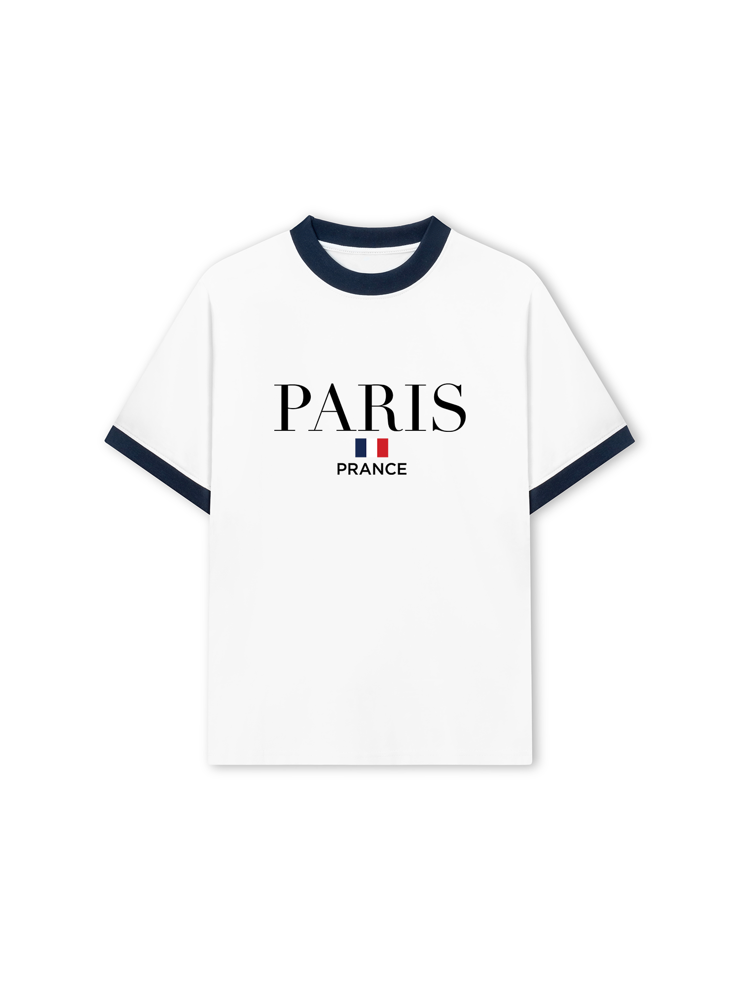 Áo Thun Ringer Relaxed Fit City Paris Prance