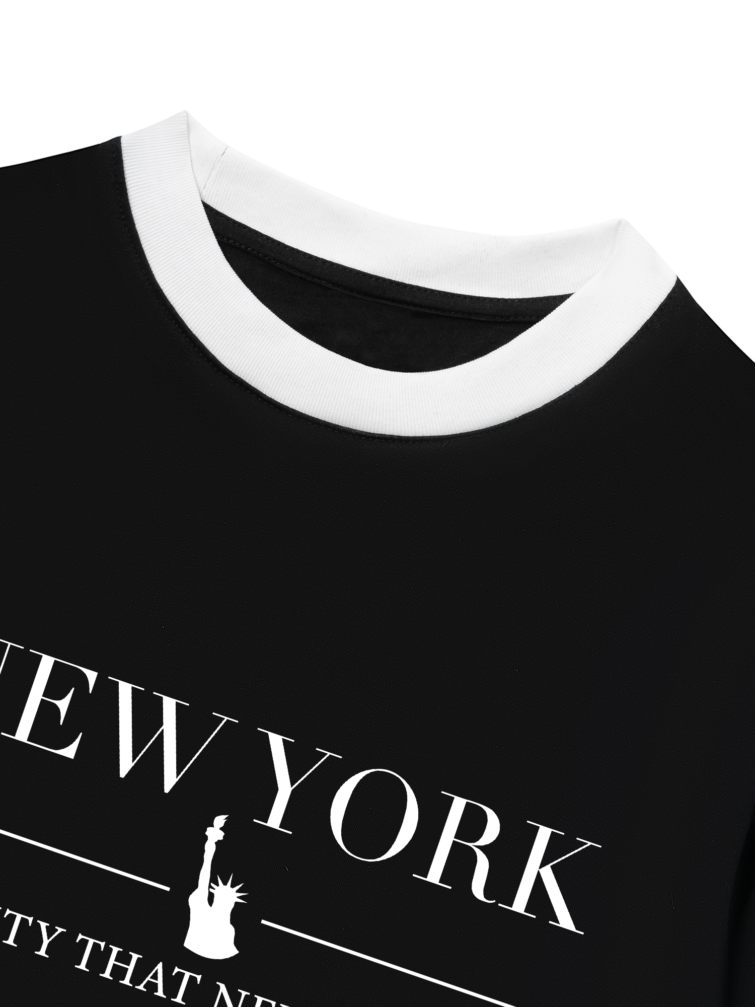 Áo Thun Ringer Relaxed Fit City New York The City That Never Sleeps