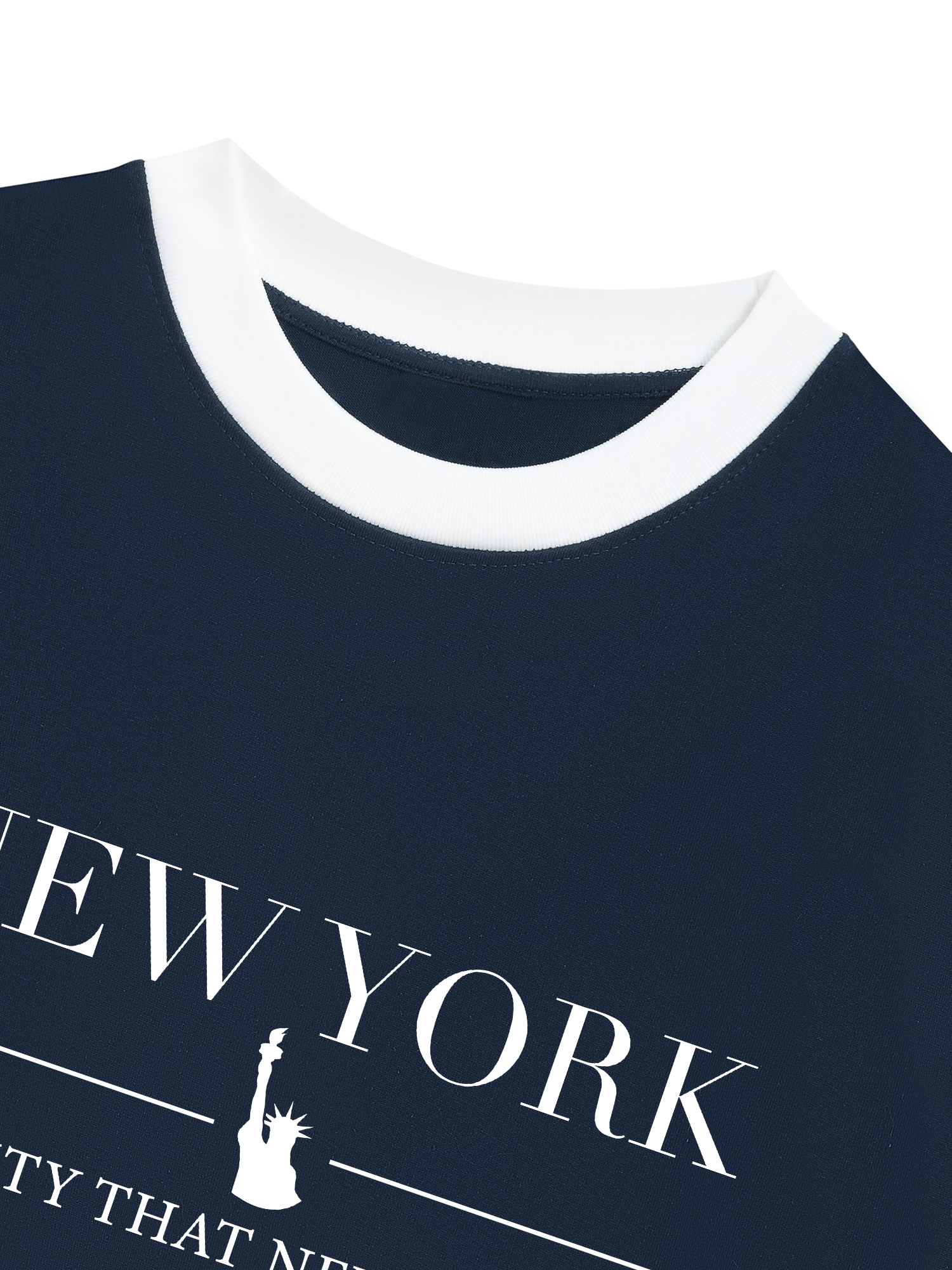 Áo Thun Ringer Relaxed Fit City New York The City That Never Sleeps