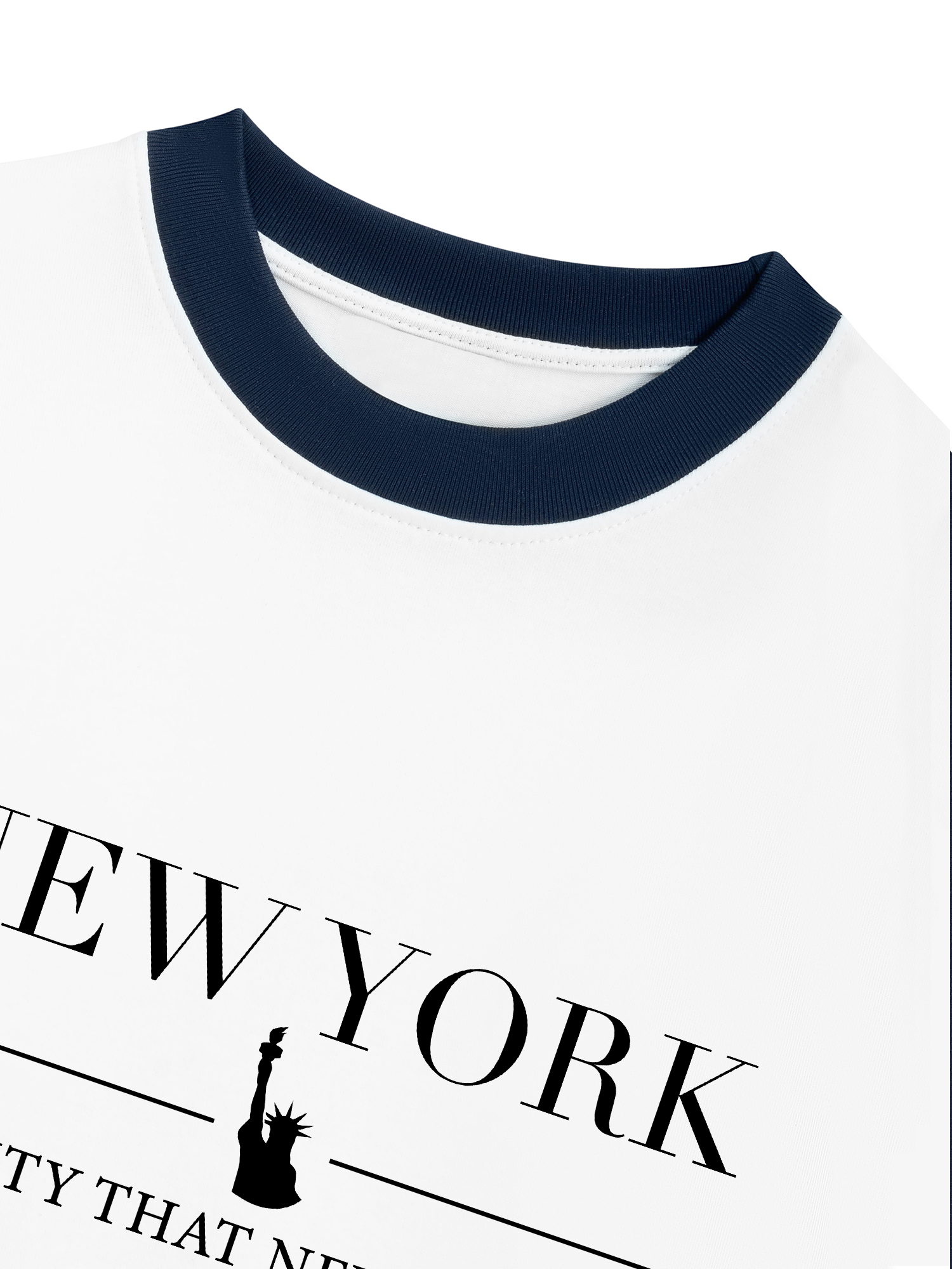 Áo Thun Ringer Relaxed Fit City New York The City That Never Sleeps