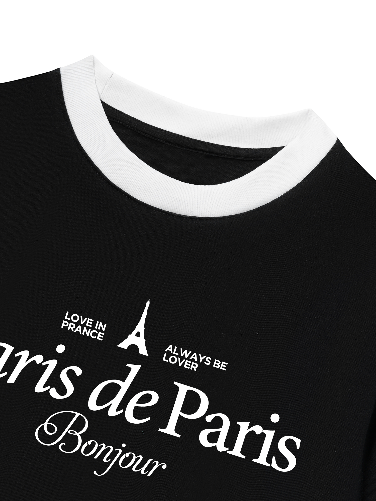 Áo Thun Ringer Relaxed Fit City Paris Prance