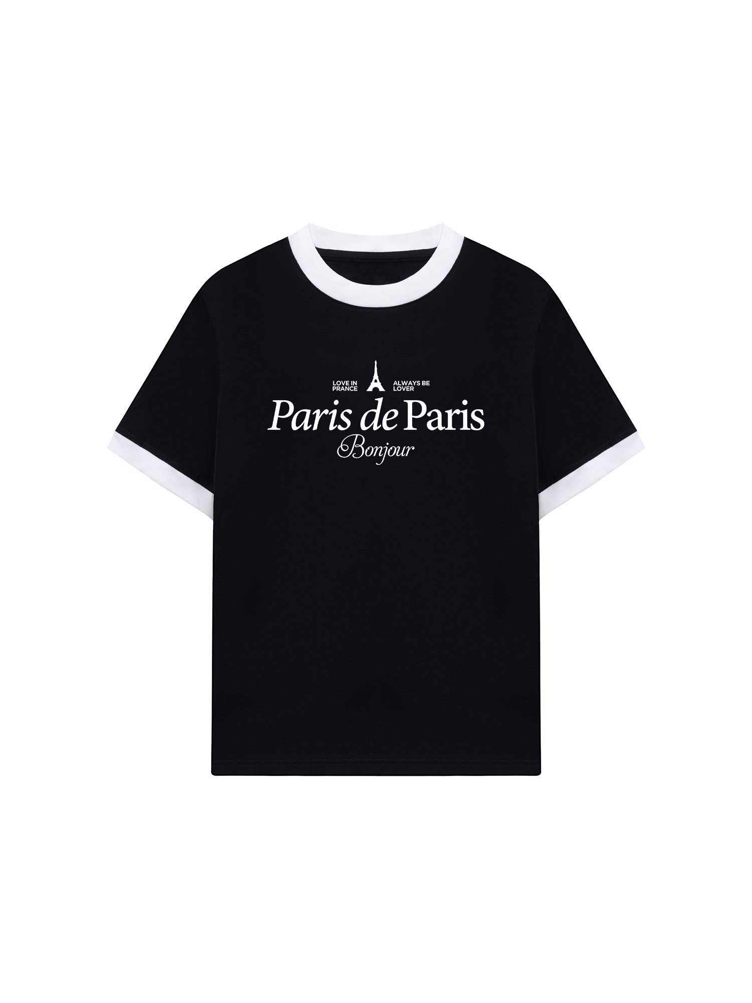 Áo Thun Ringer Relaxed Fit City Paris Prance