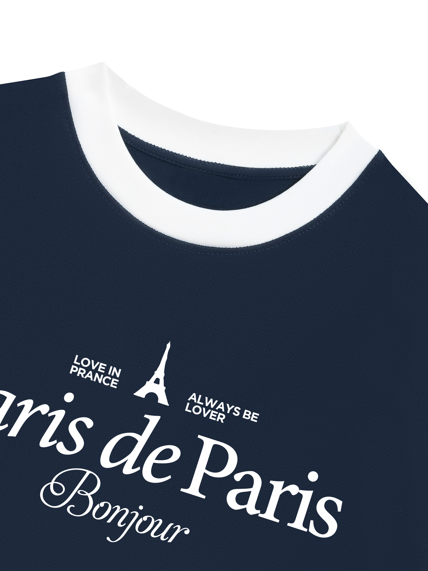 Áo Thun Ringer Relaxed Fit City Paris Prance