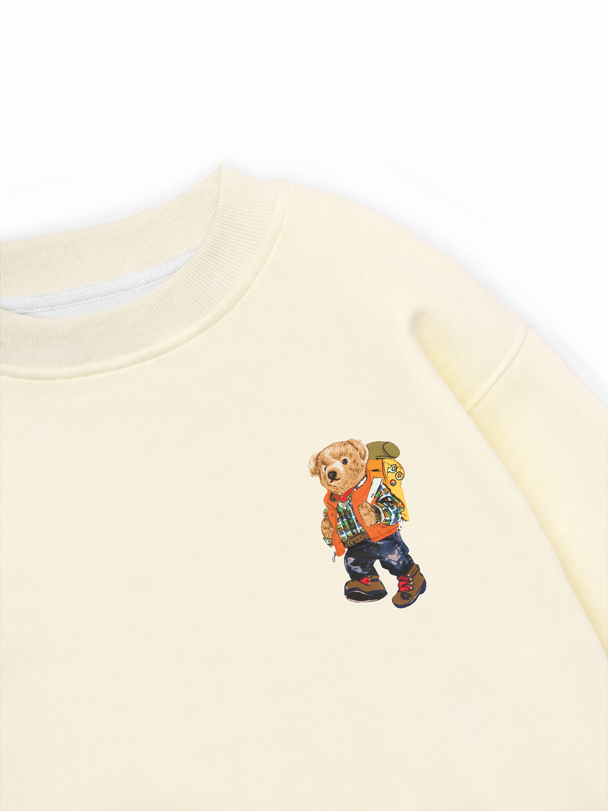 Áo Sweater Nỉ Hai Da Winter Camper Bear