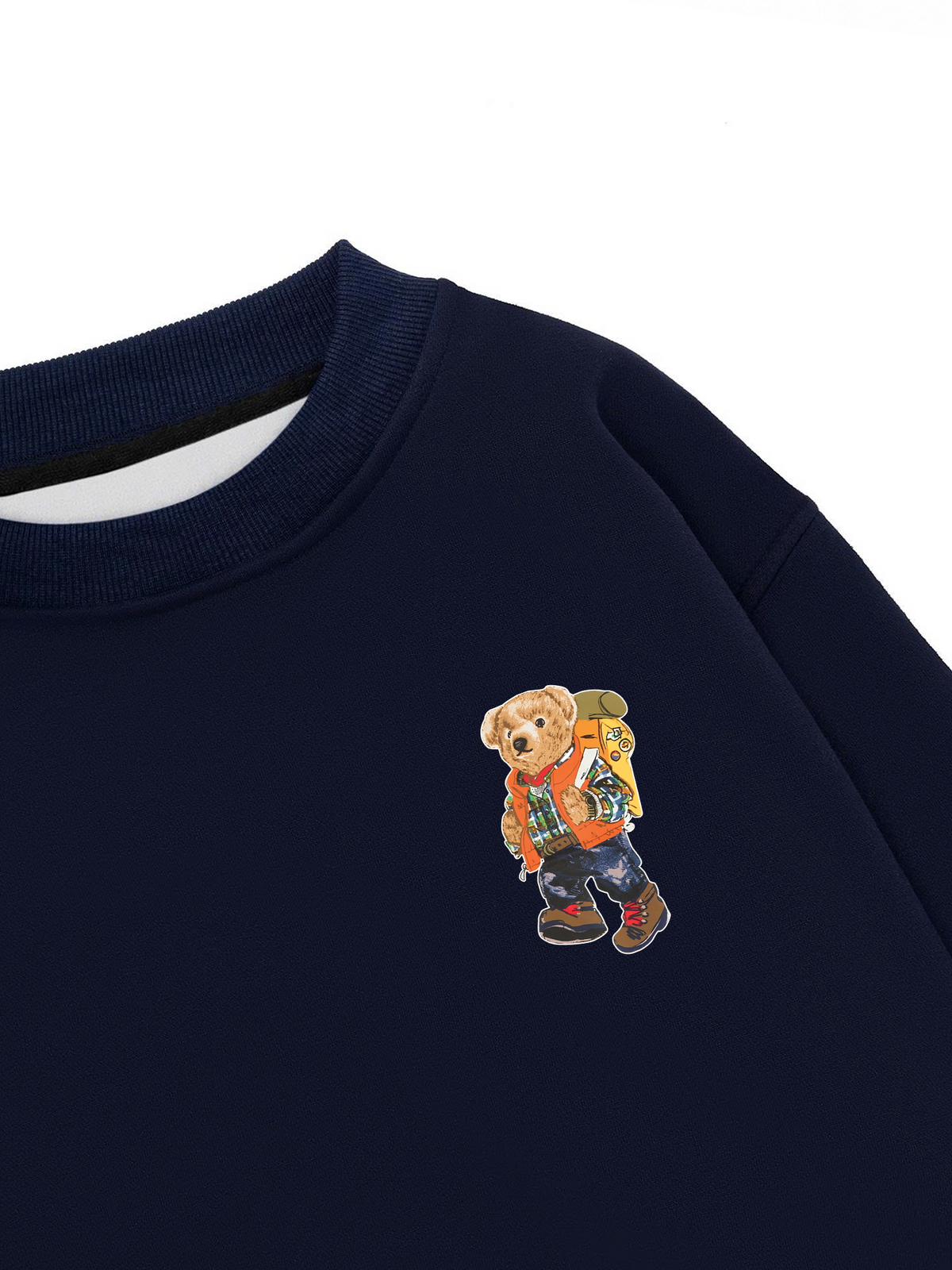 Áo Sweater Nỉ Hai Da Winter Camper Bear