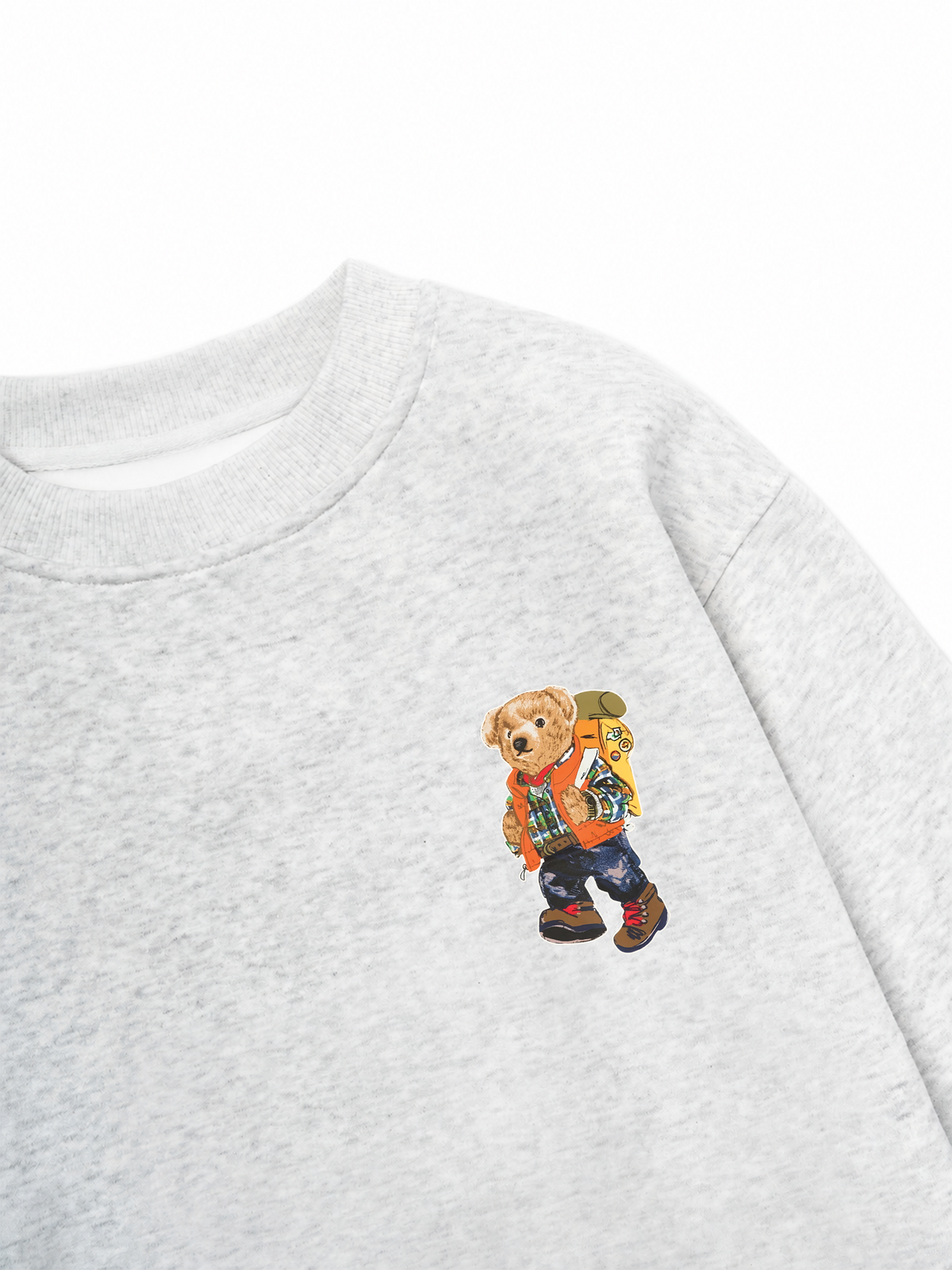 Áo Sweater Nỉ Hai Da Winter Camper Bear