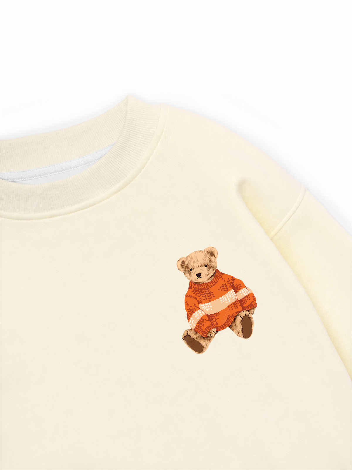 Áo Sweater Nỉ Hai Da Vintage Bear