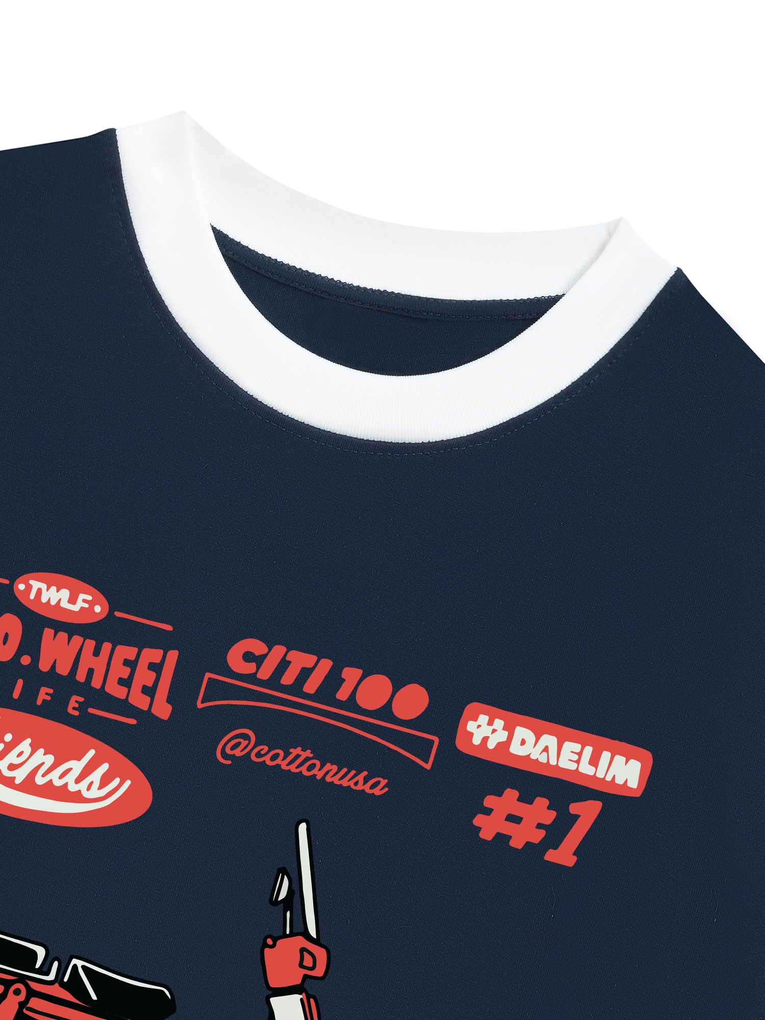 Áo Thun Ringer Relaxed Fit Citi 100 DAELIM