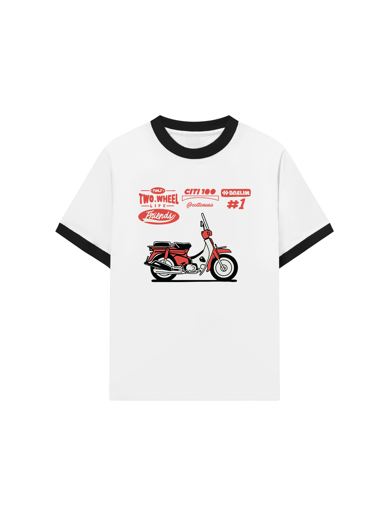 Áo Thun Ringer Relaxed Fit Citi 100 DAELIM
