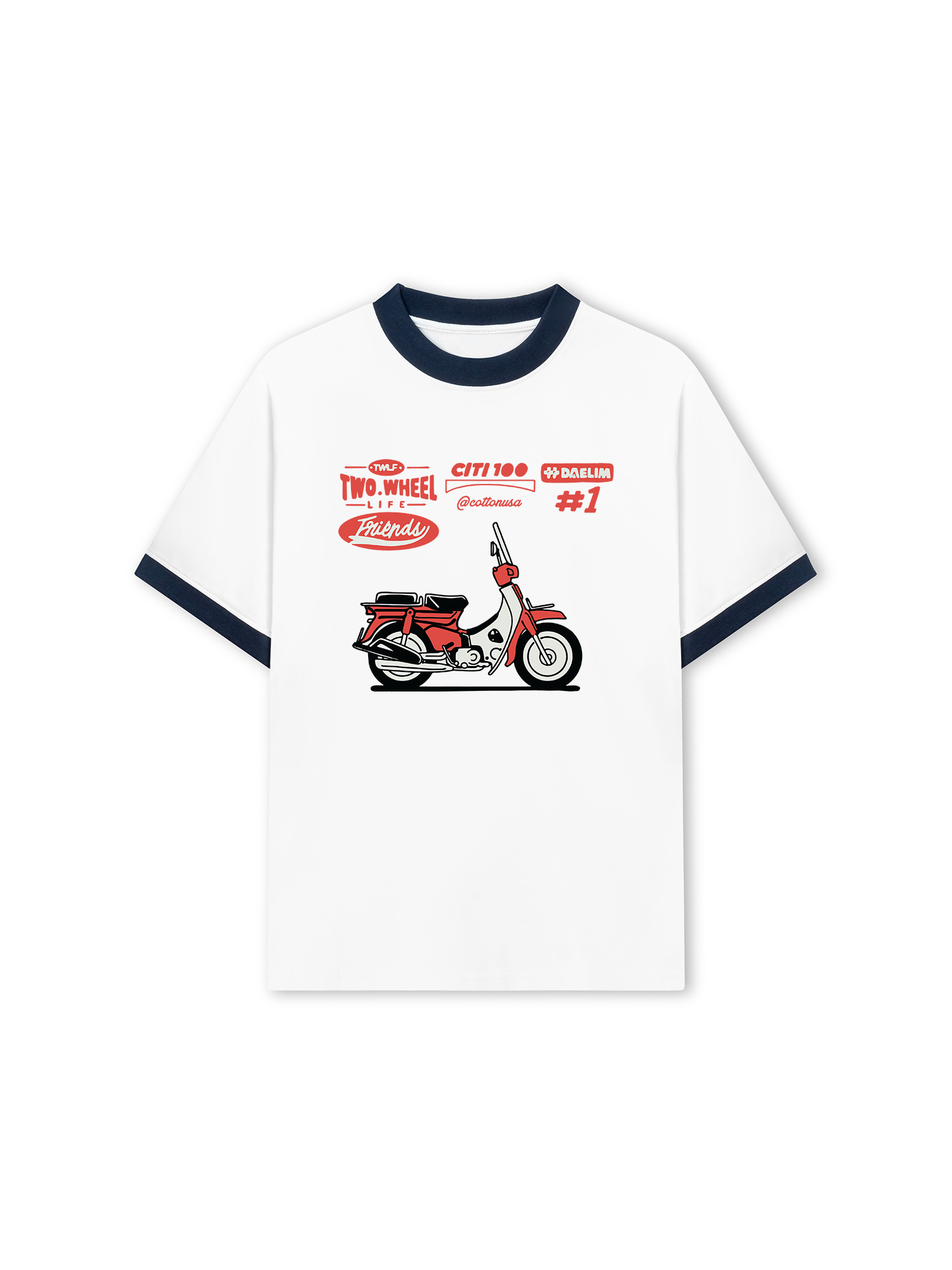 Áo Thun Ringer Relaxed Fit Citi 100 DAELIM