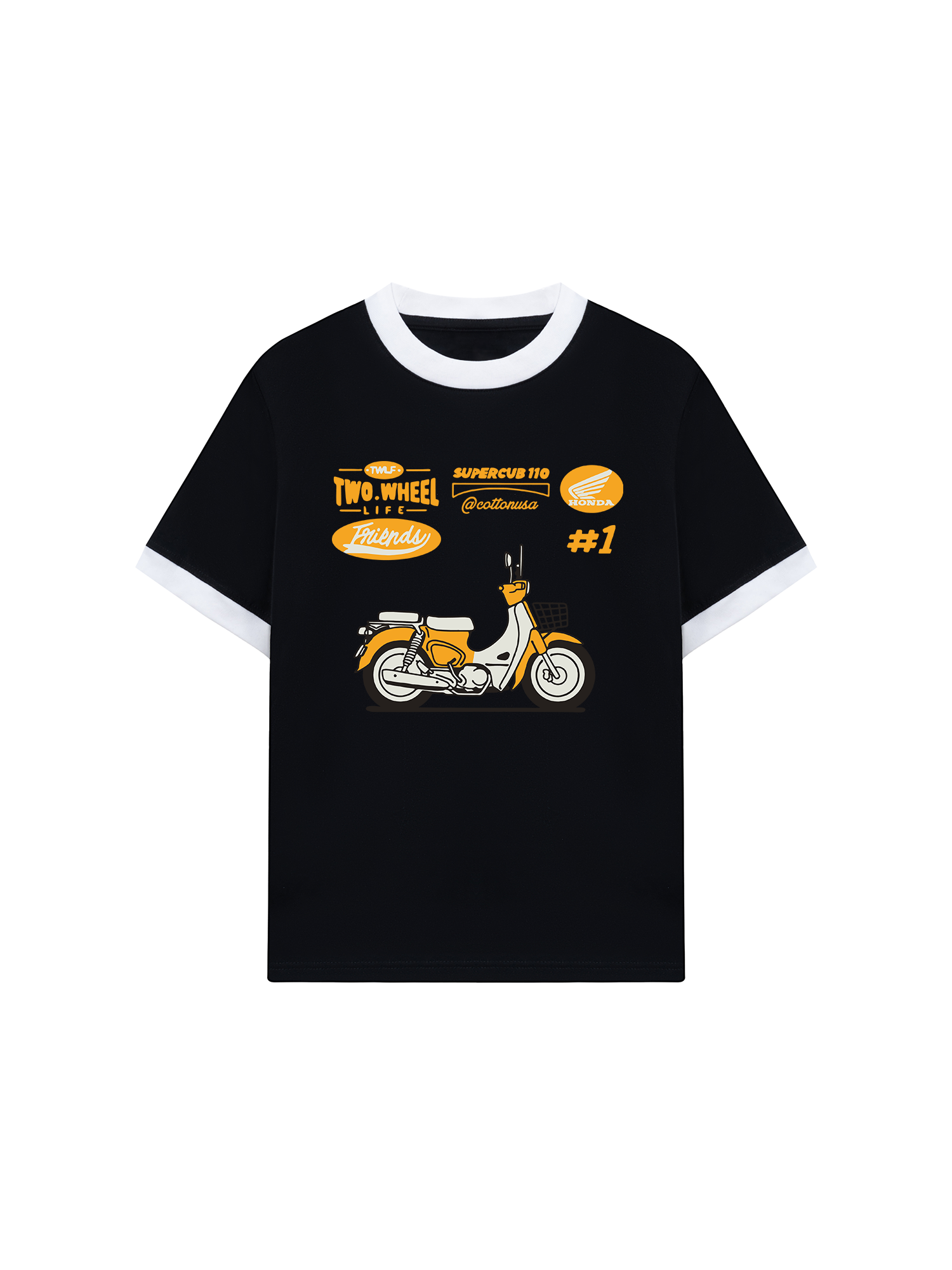 Áo Thun Ringer Relaxed Fit Super Cub 110