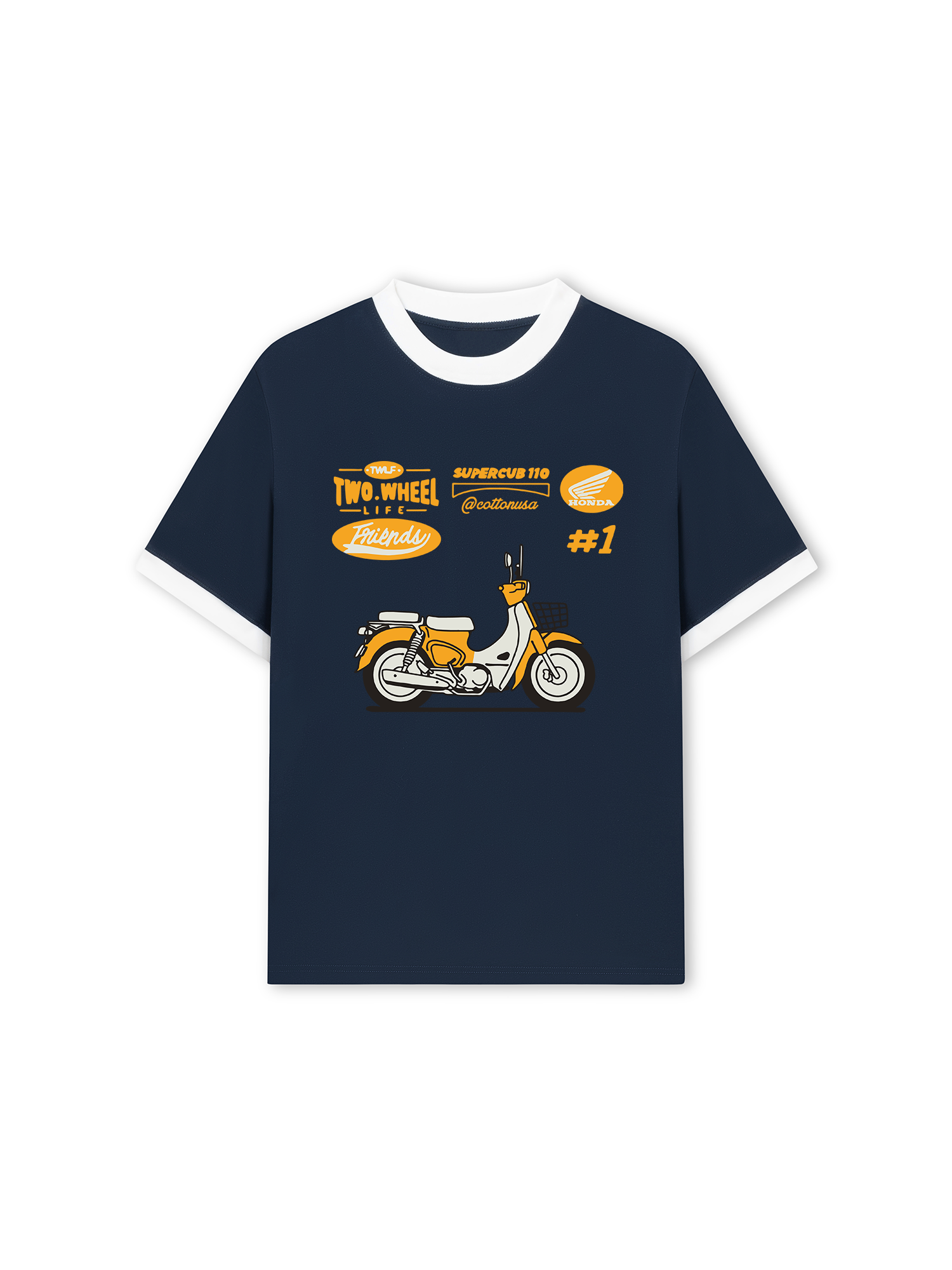 Áo Thun Ringer Relaxed Fit Super Cub 110
