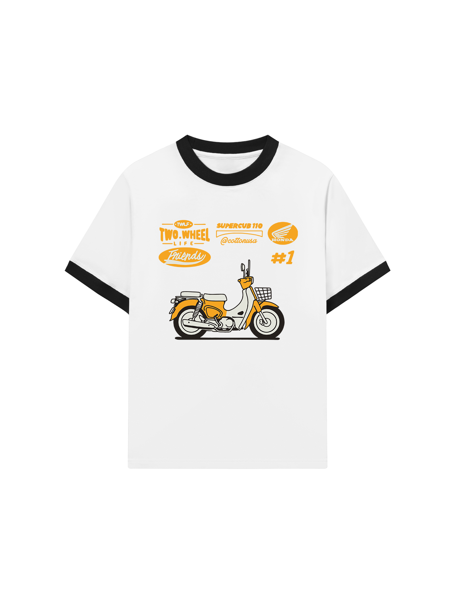 Áo Thun Ringer Relaxed Fit Super Cub 110
