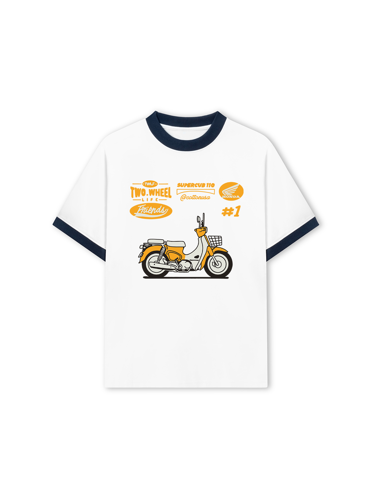 Áo Thun Ringer Relaxed Fit Super Cub 110