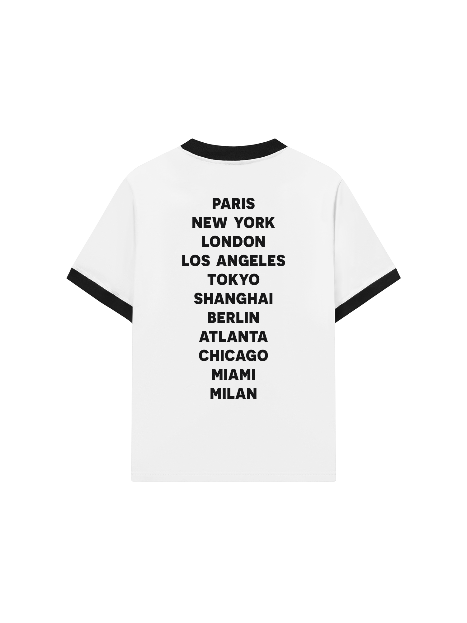 Áo Thun Ringer Relaxed Fit Cities I Love