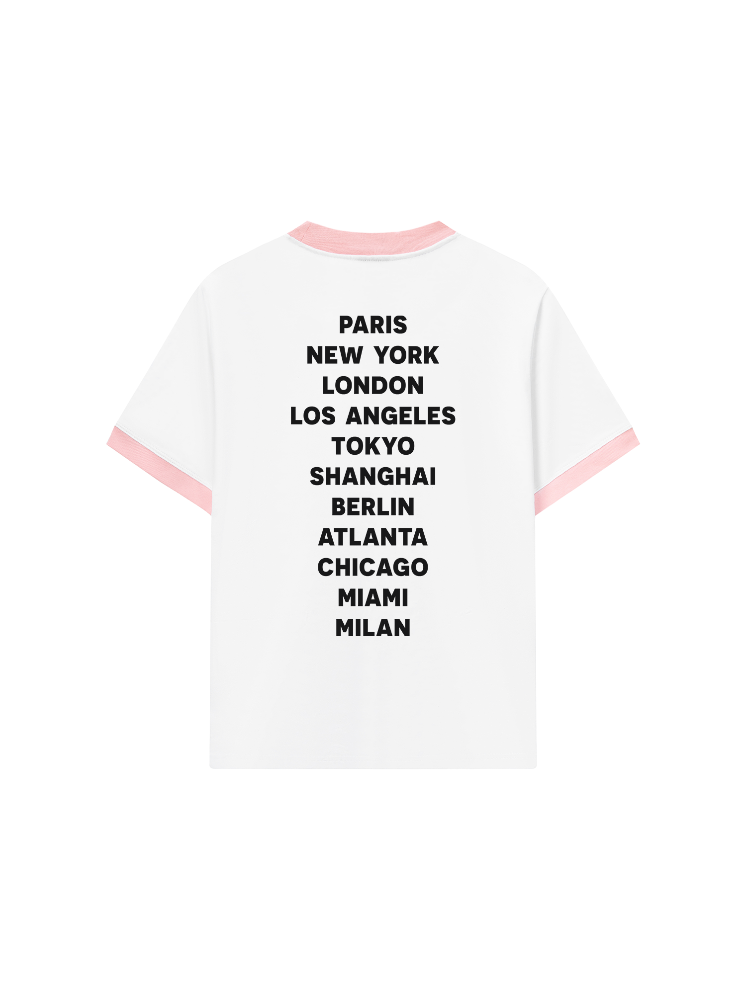Áo Thun Ringer Relaxed Fit Cities I Love
