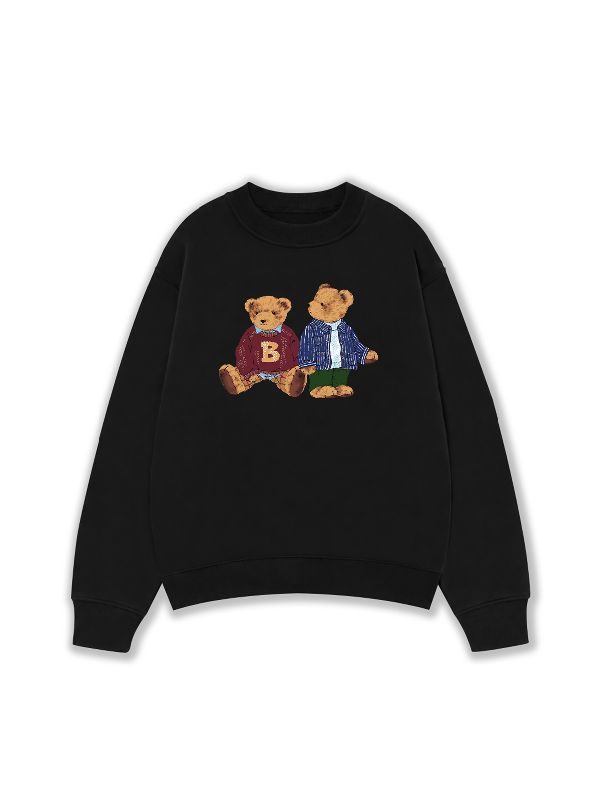 Áo Sweater Nỉ Hai Da Brown Bear