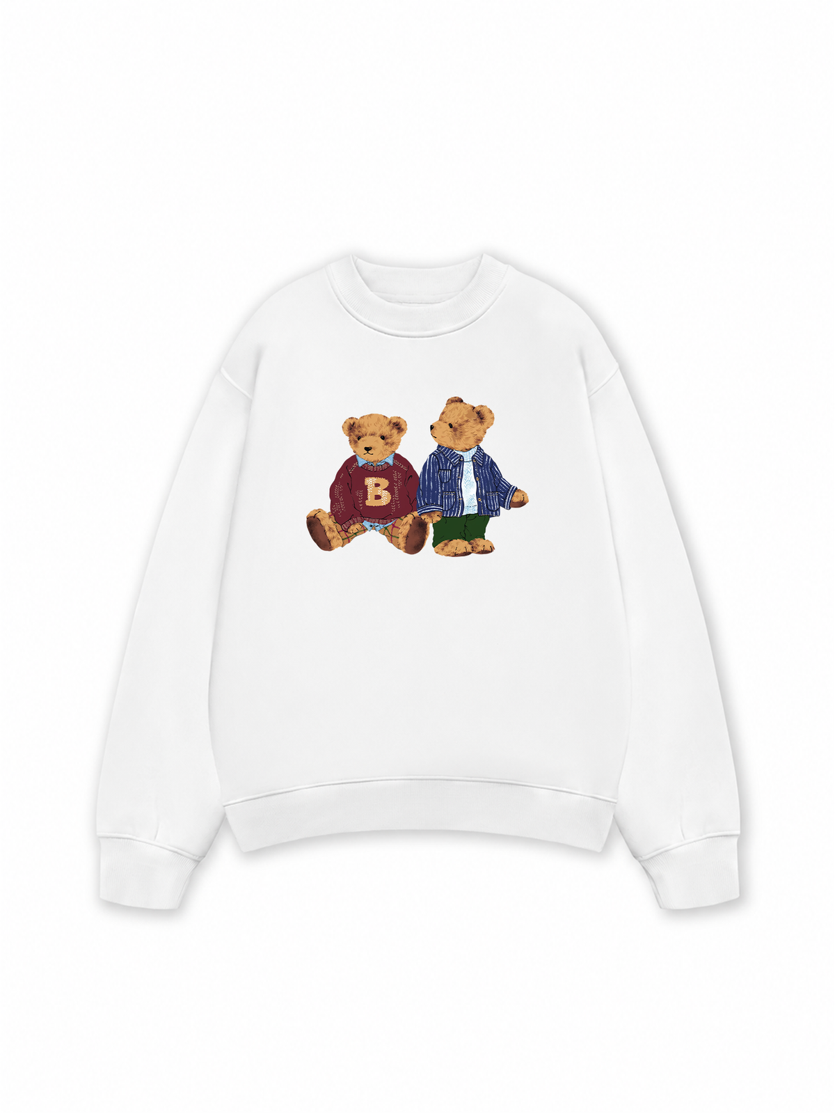 Áo Sweater Nỉ Hai Da Brown Bear