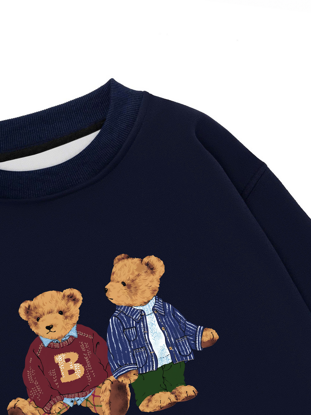 Áo Sweater Nỉ Hai Da Brown Bear