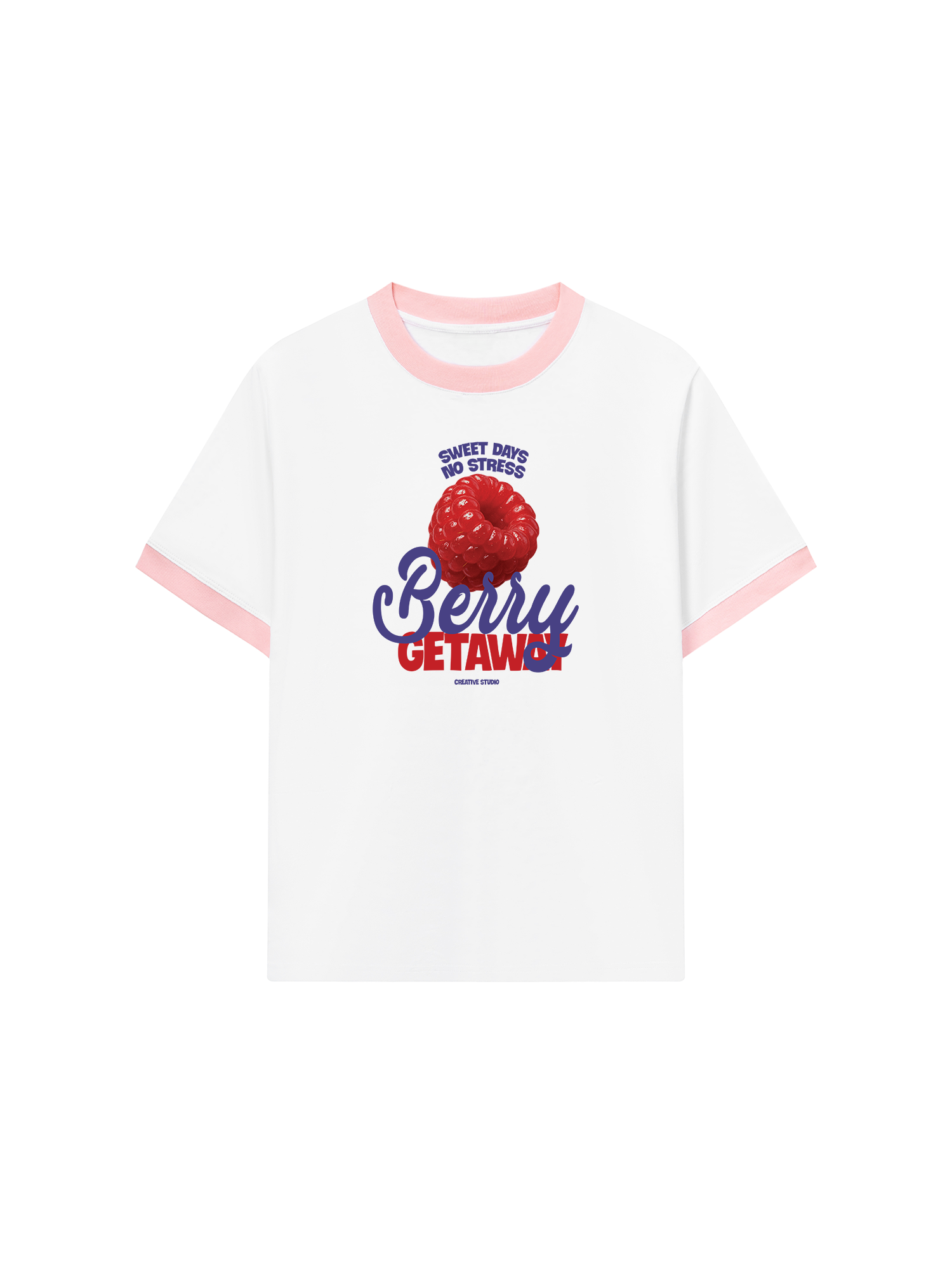 Áo Thun Ringer Relaxed Fit Tropical Berry Gateaway