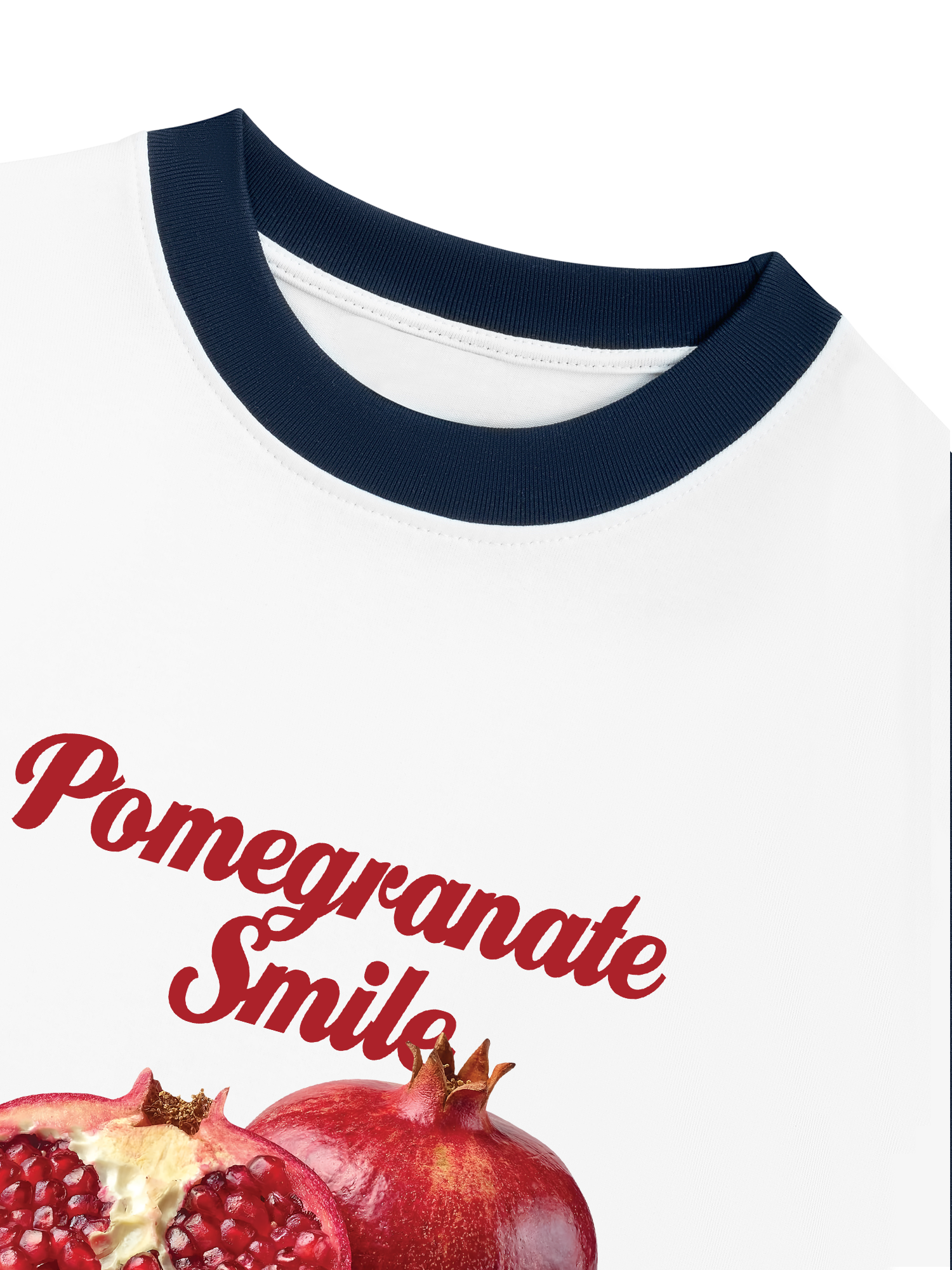 Áo Thun Ringer Relaxed Fit Tropical Pomegranate Smile