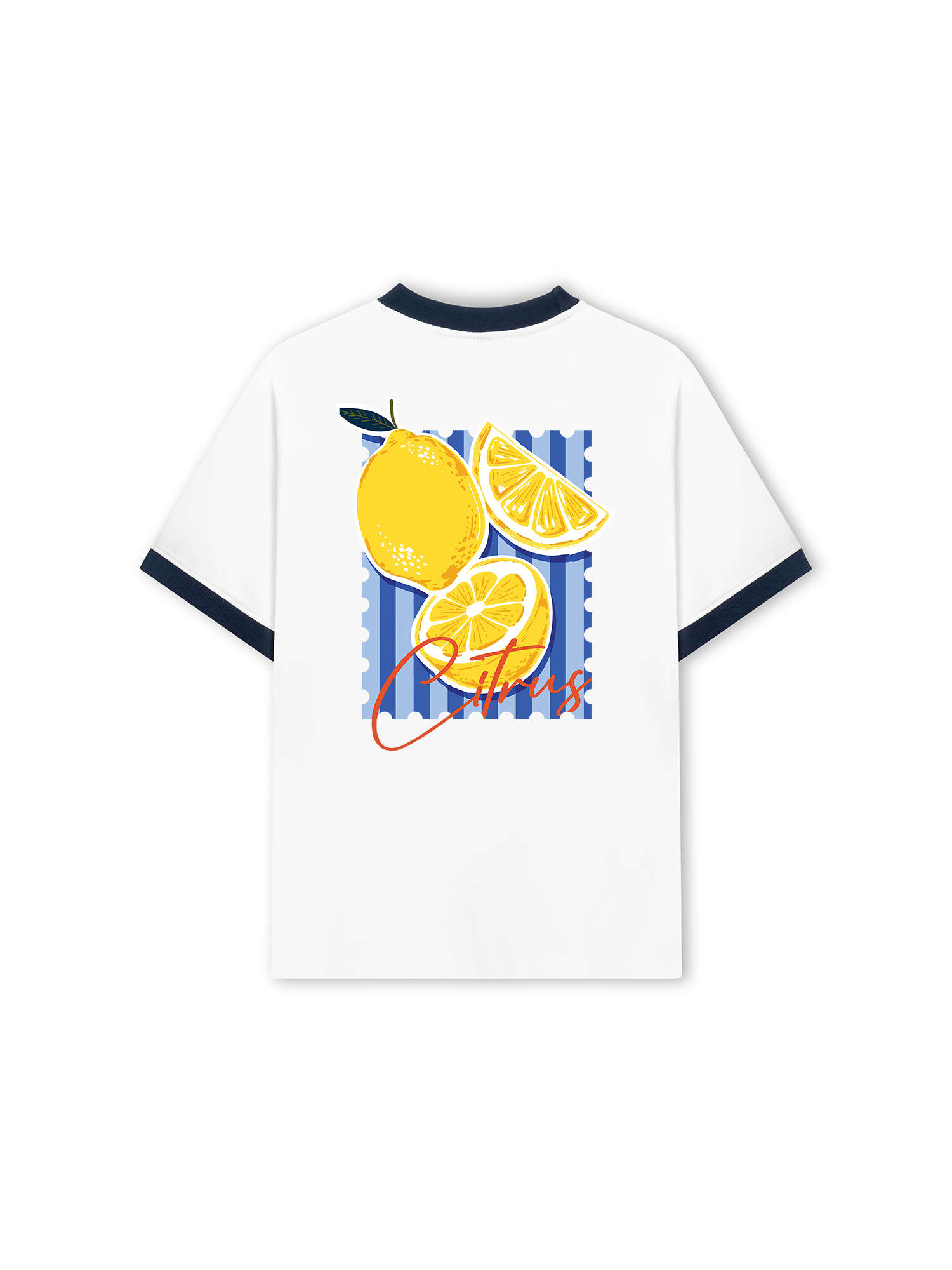 Áo Thun Ringer Relaxed Fit Tropical Citrus fruit