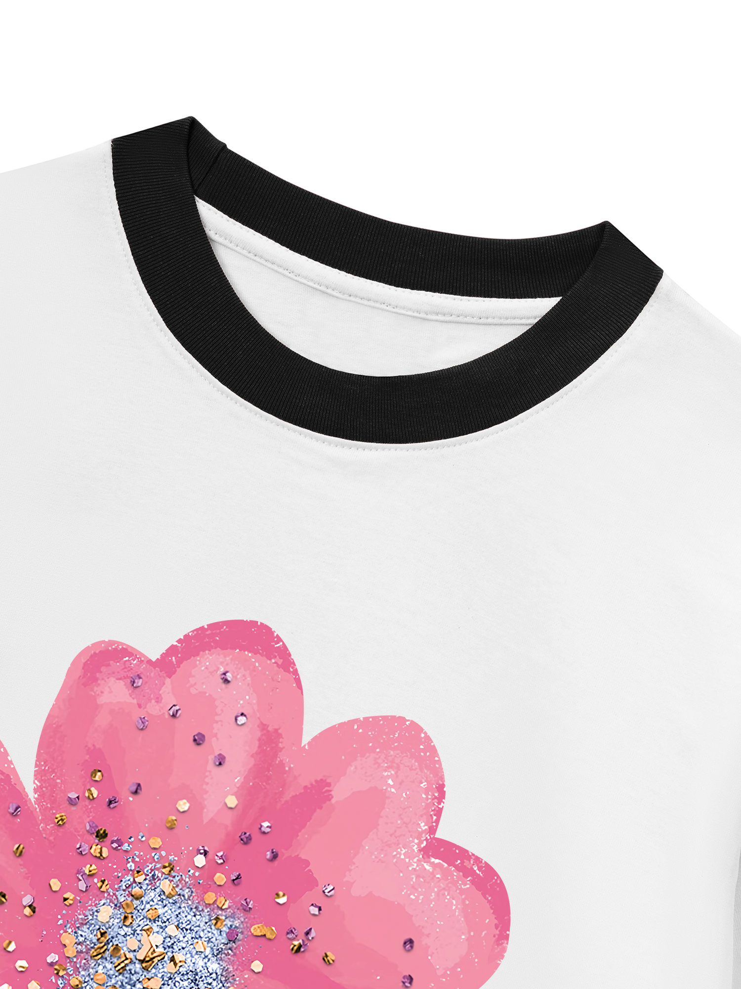 Áo Thun Ringer Relaxed Fit Tropical Blink Flower