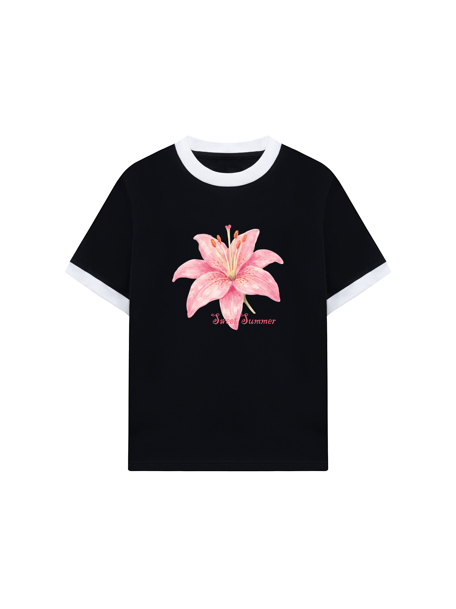 Áo Thun Ringer Relaxed Fit Tropical Sweet Summer