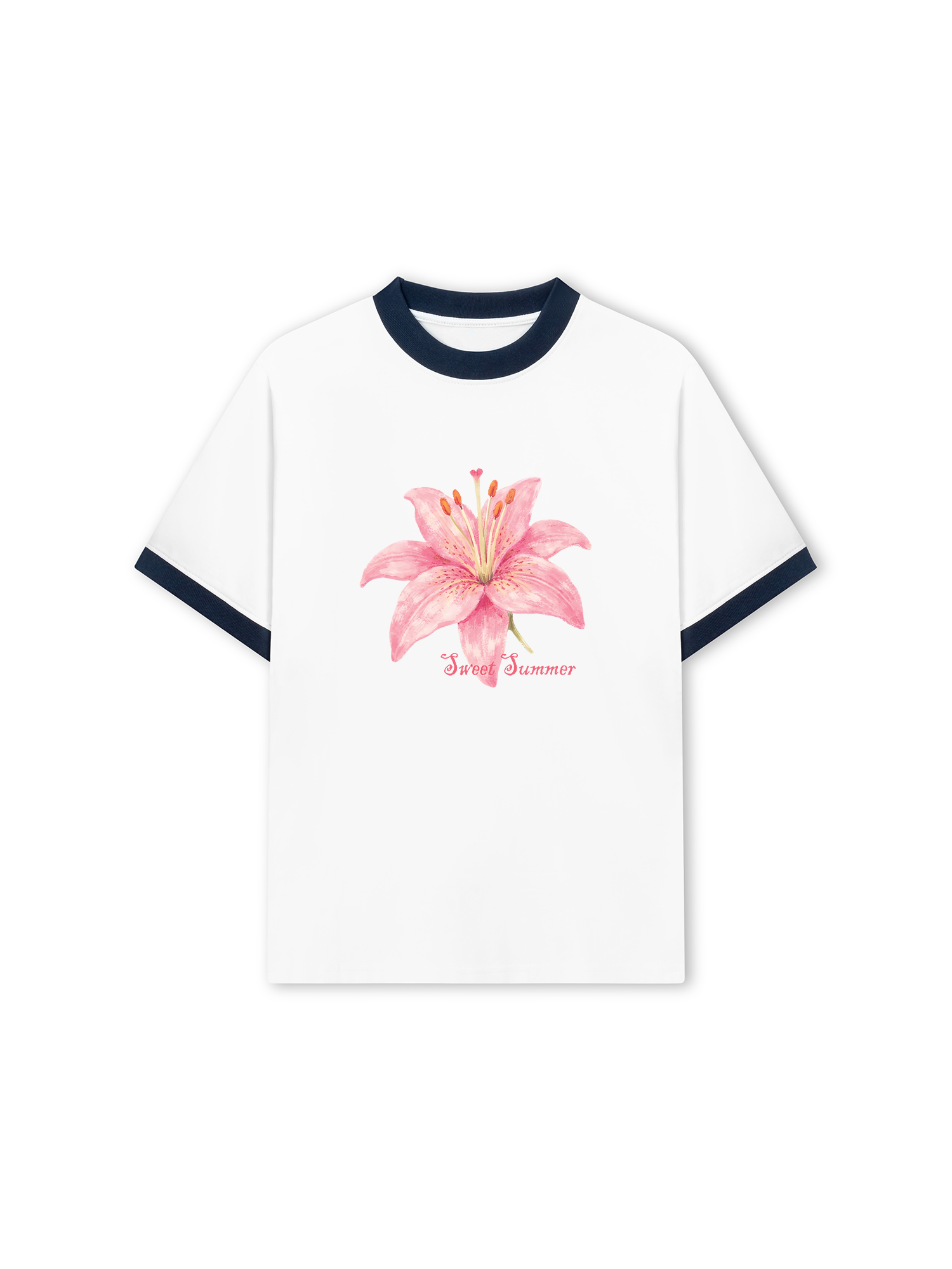 Áo Thun Ringer Relaxed Fit Tropical Sweet Summer