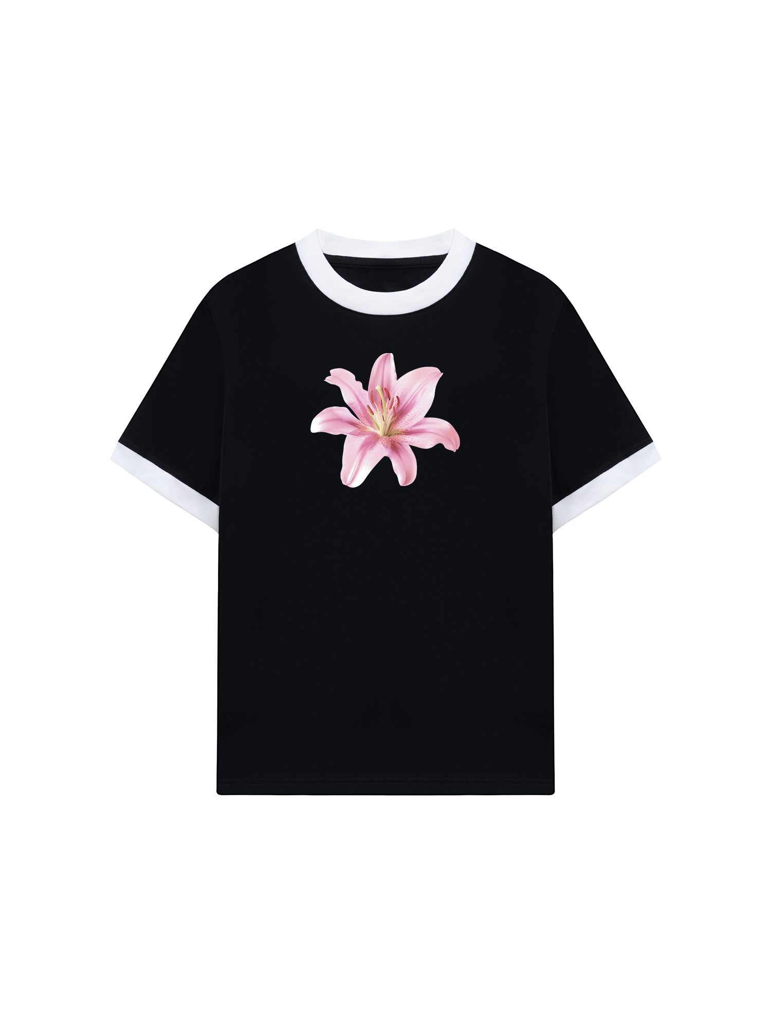 Áo Thun Ringer Relaxed Fit Tropical Lily