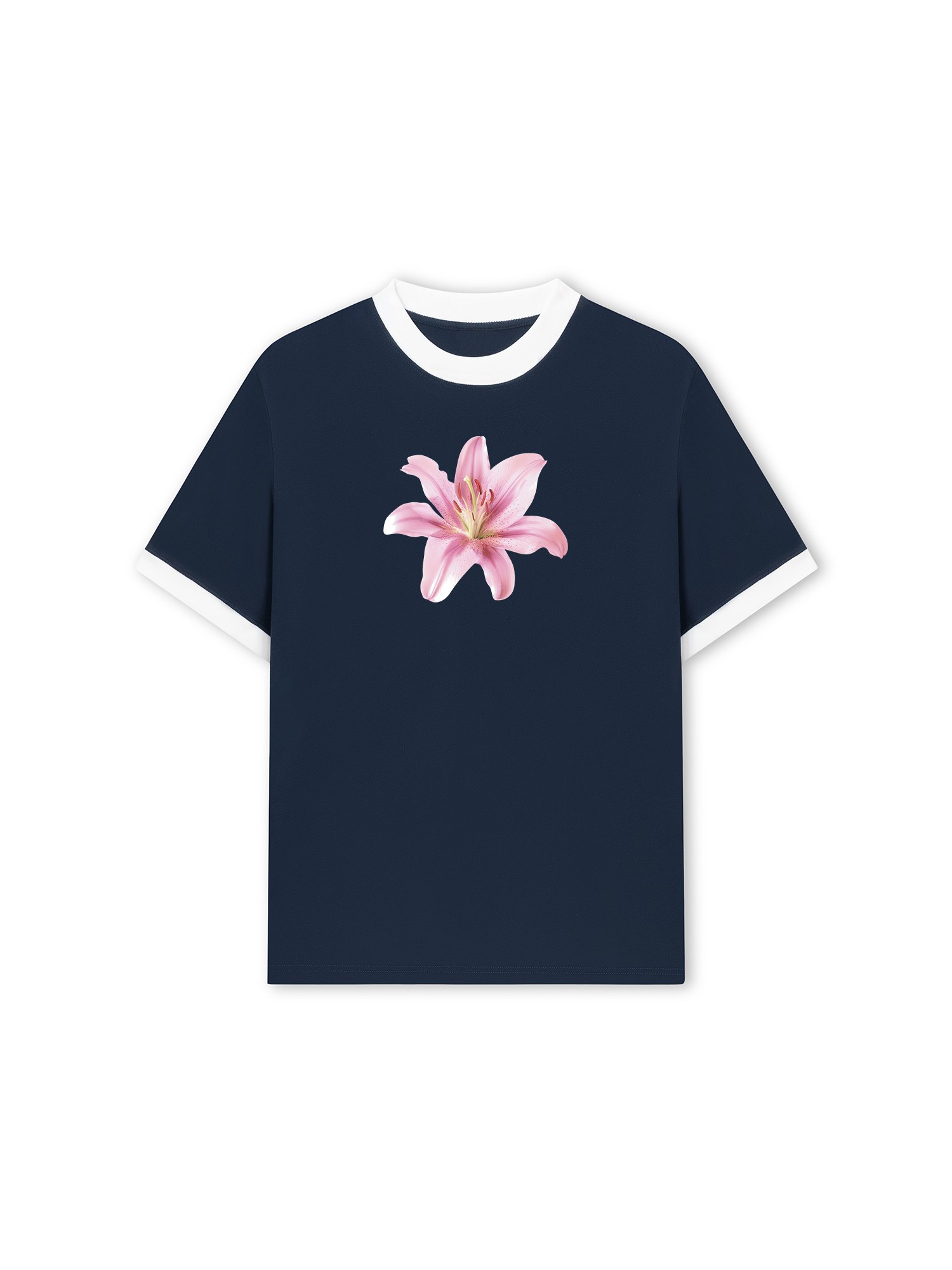 Áo Thun Ringer Relaxed Fit Tropical Lily
