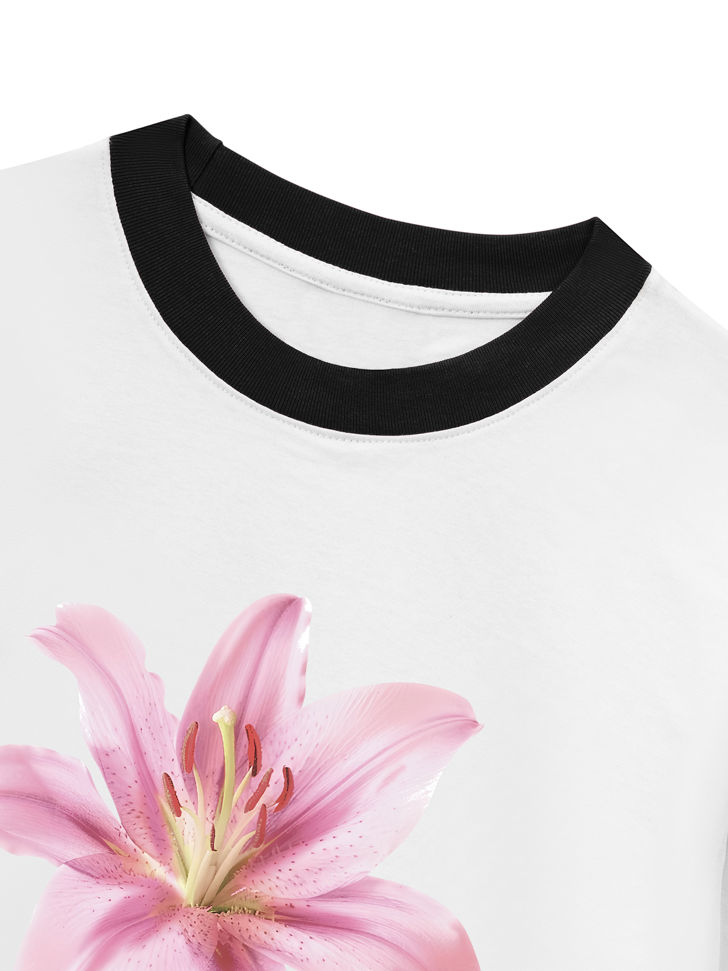 Áo Thun Ringer Relaxed Fit Tropical Lily