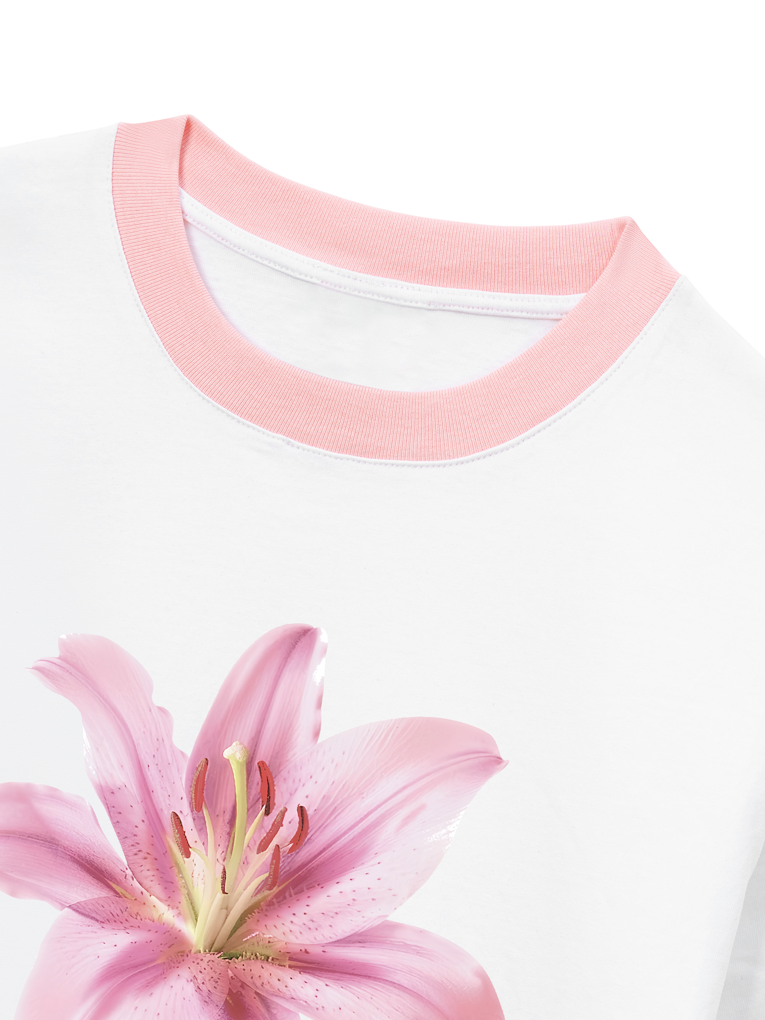 Áo Thun Ringer Relaxed Fit Tropical Lily