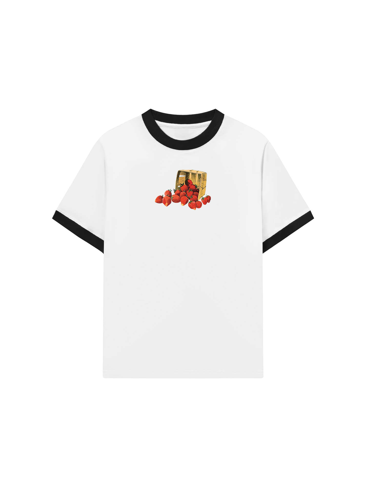 Áo Thun Ringer Relaxed Fit Tropical Strawberry